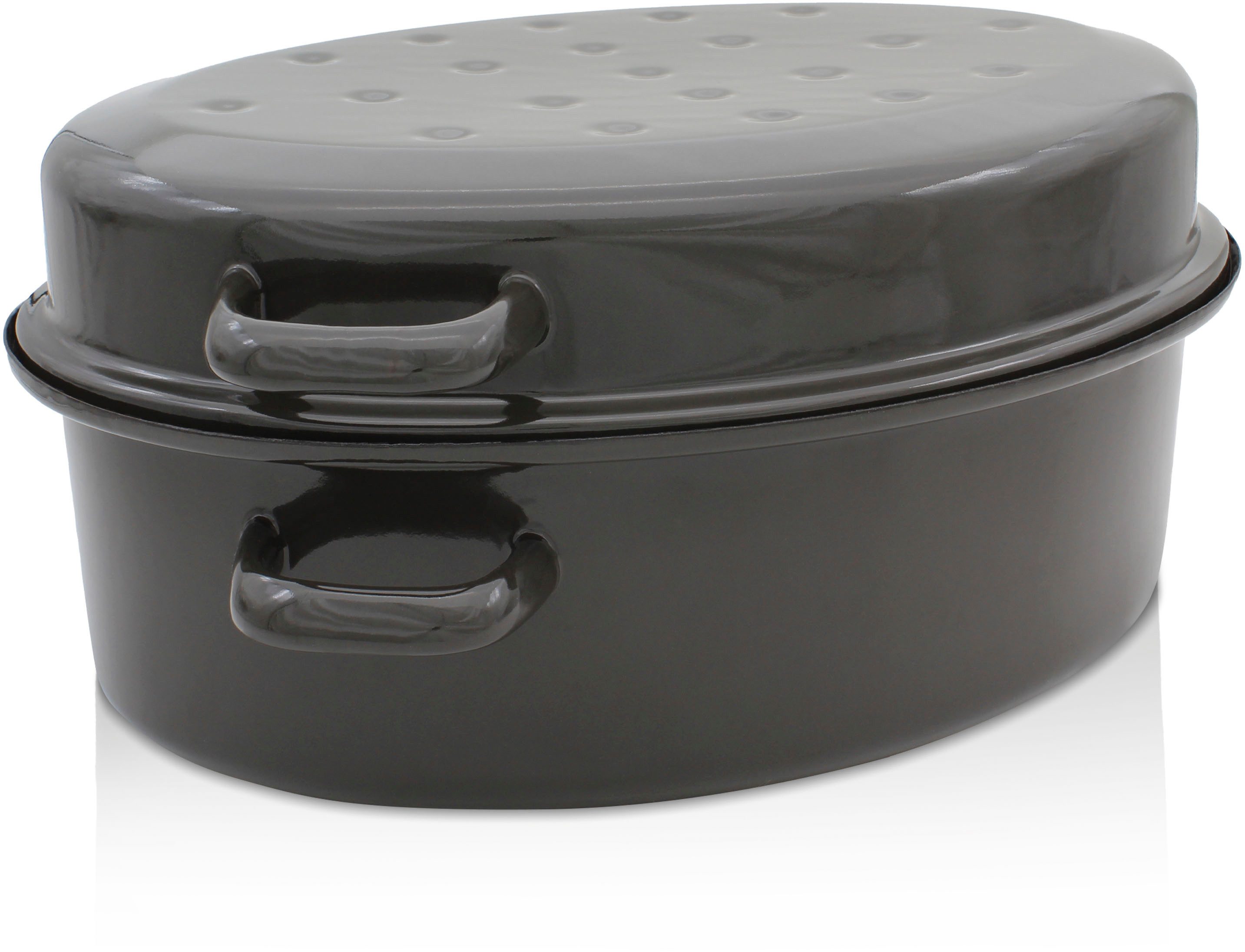 Krüger Braadpan Gansbraadpan met druipdeksel voor inductiekookvelden geschikt (1-delig)