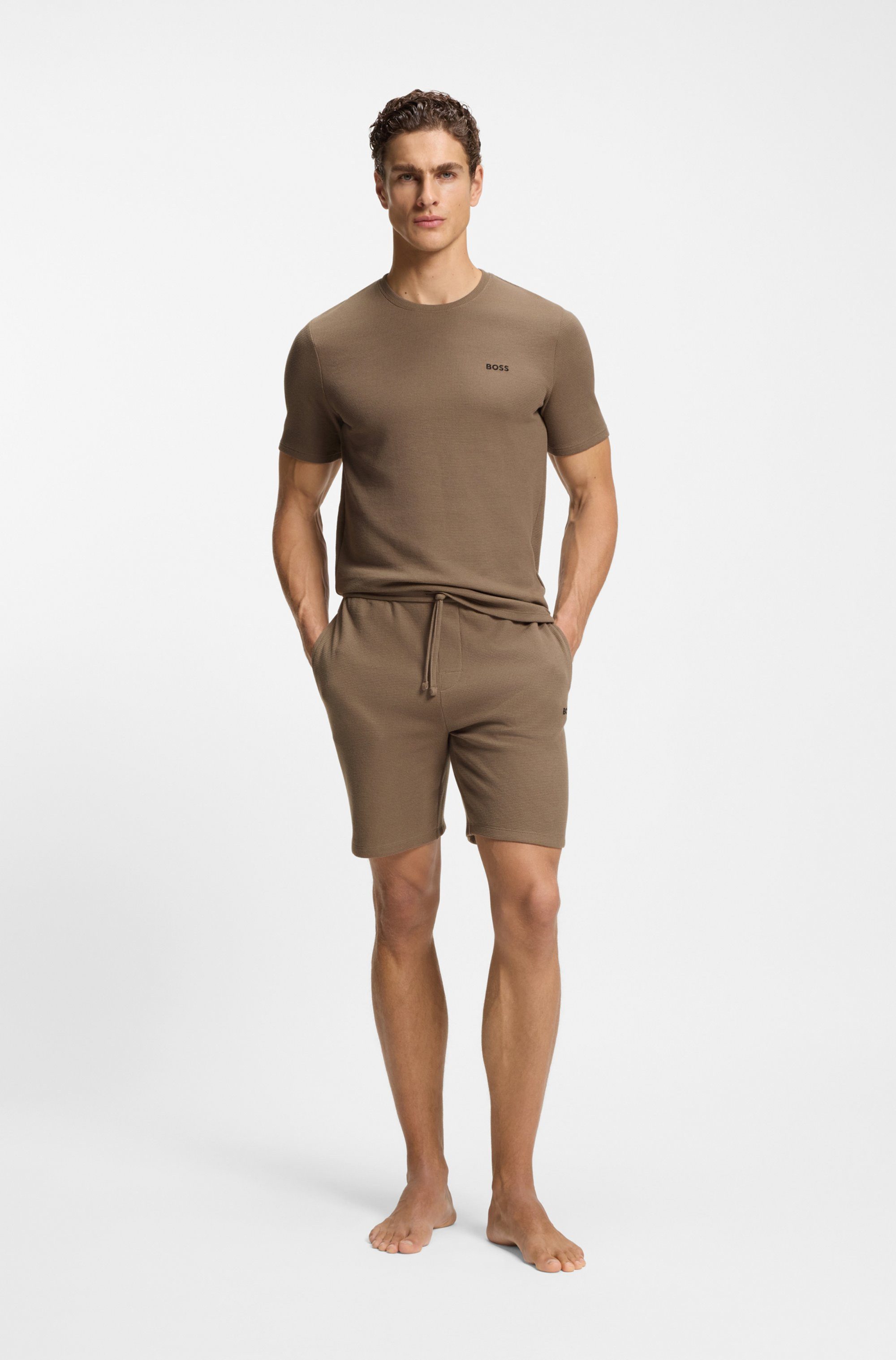BOSS Pyjamashort Waffle Shorts