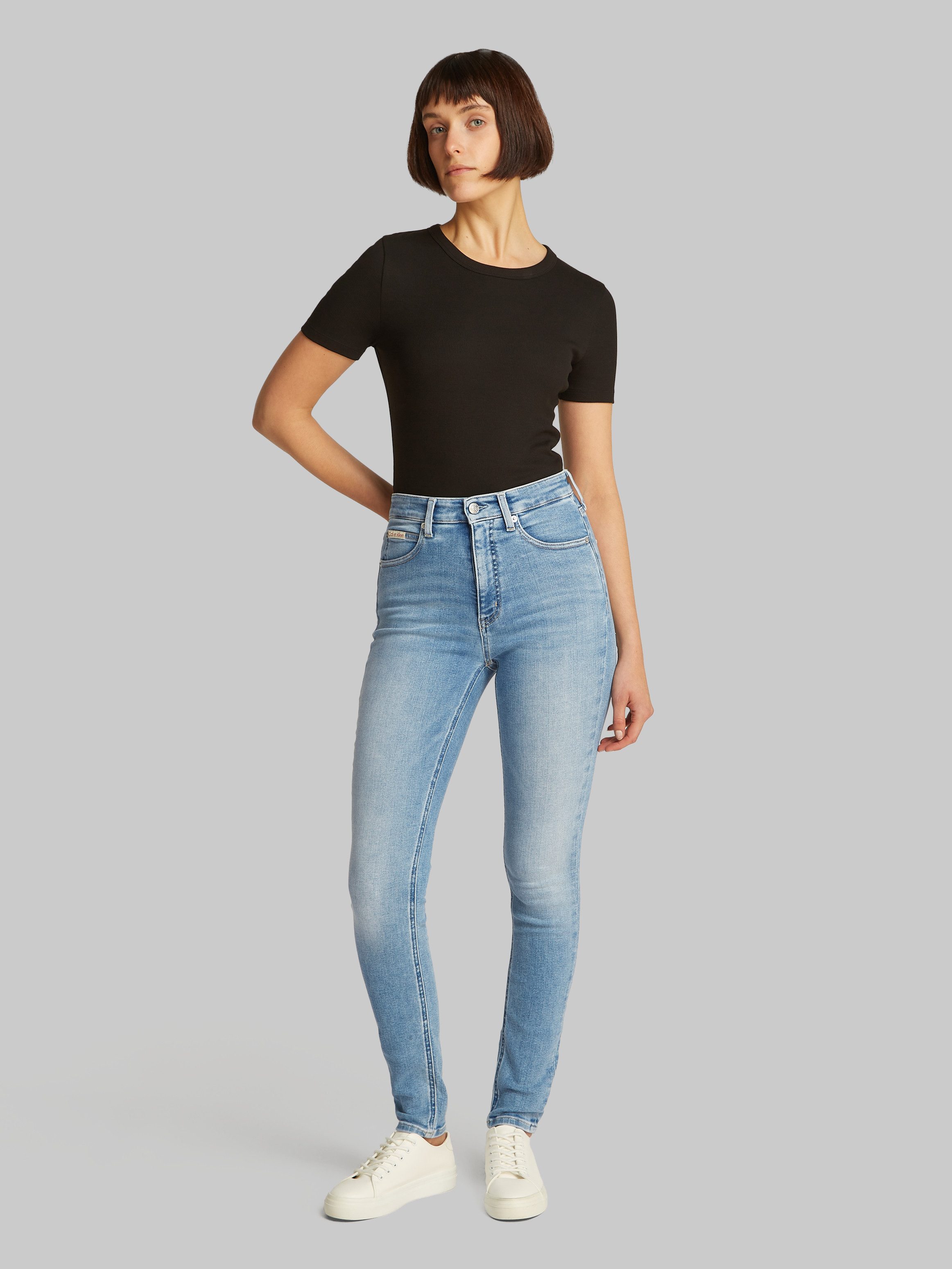 Calvin Klein Skinny fit jeans High rise skinny in 5-pocketsstijl