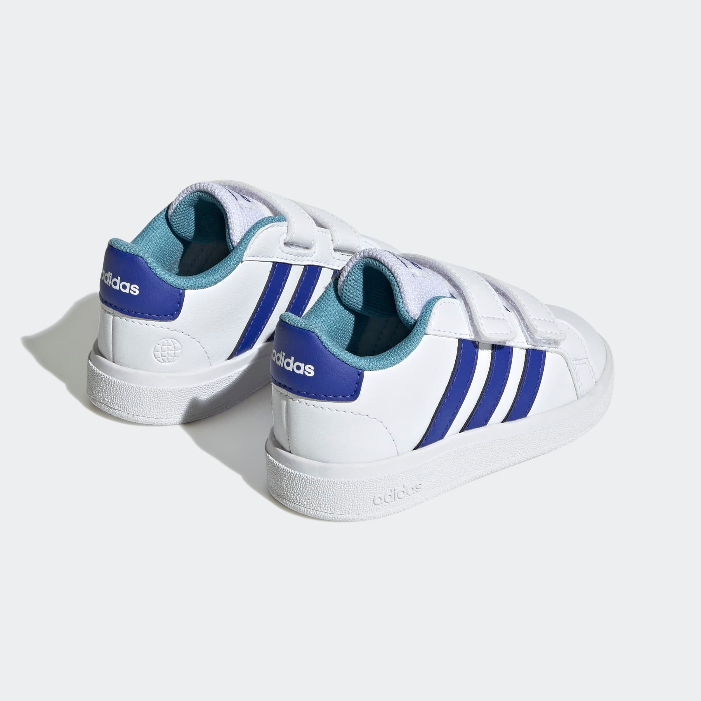 adidas Sportswear Sneakers GRAND COURT LIFESTYLE HOOK AND LOOP voor kinderen, ontwerp geïnspireerd door de adidas superstar