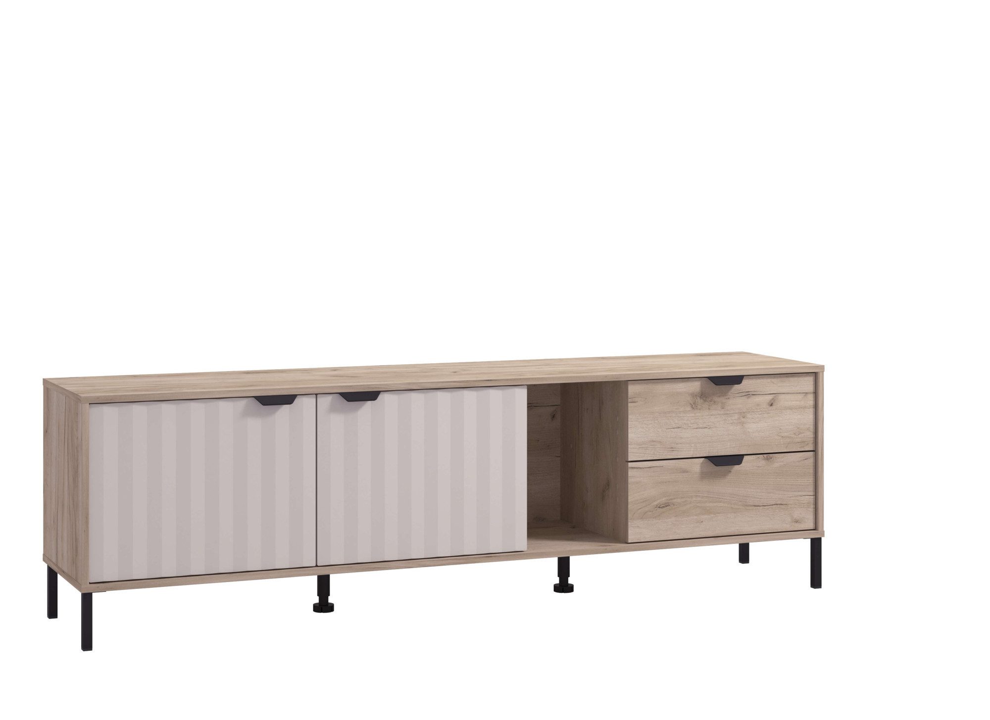 Home affaire Tv-meubel Vandea TV-Lowboard, TV-kast, TV-standaard, modern design lowboards grijs