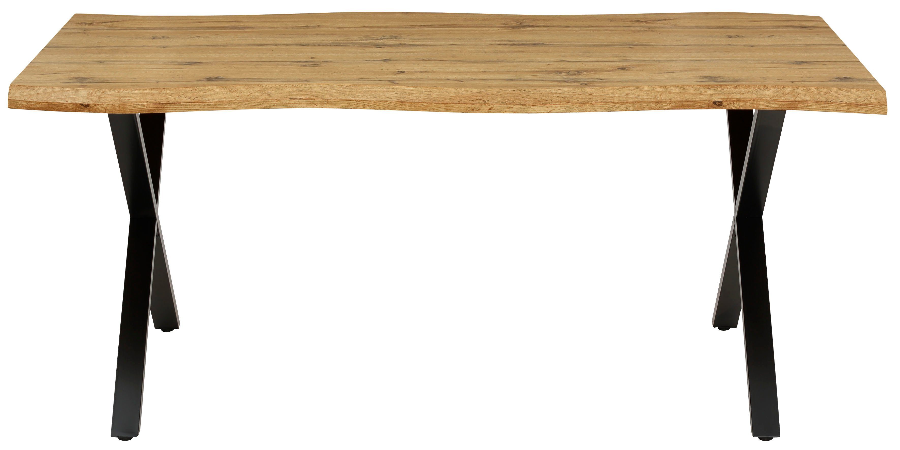 HELA Eettafel GRETA BESTSELLER Boomrandtafel (nabootsing), verschillende maten, 46mm dikte, keukentafel