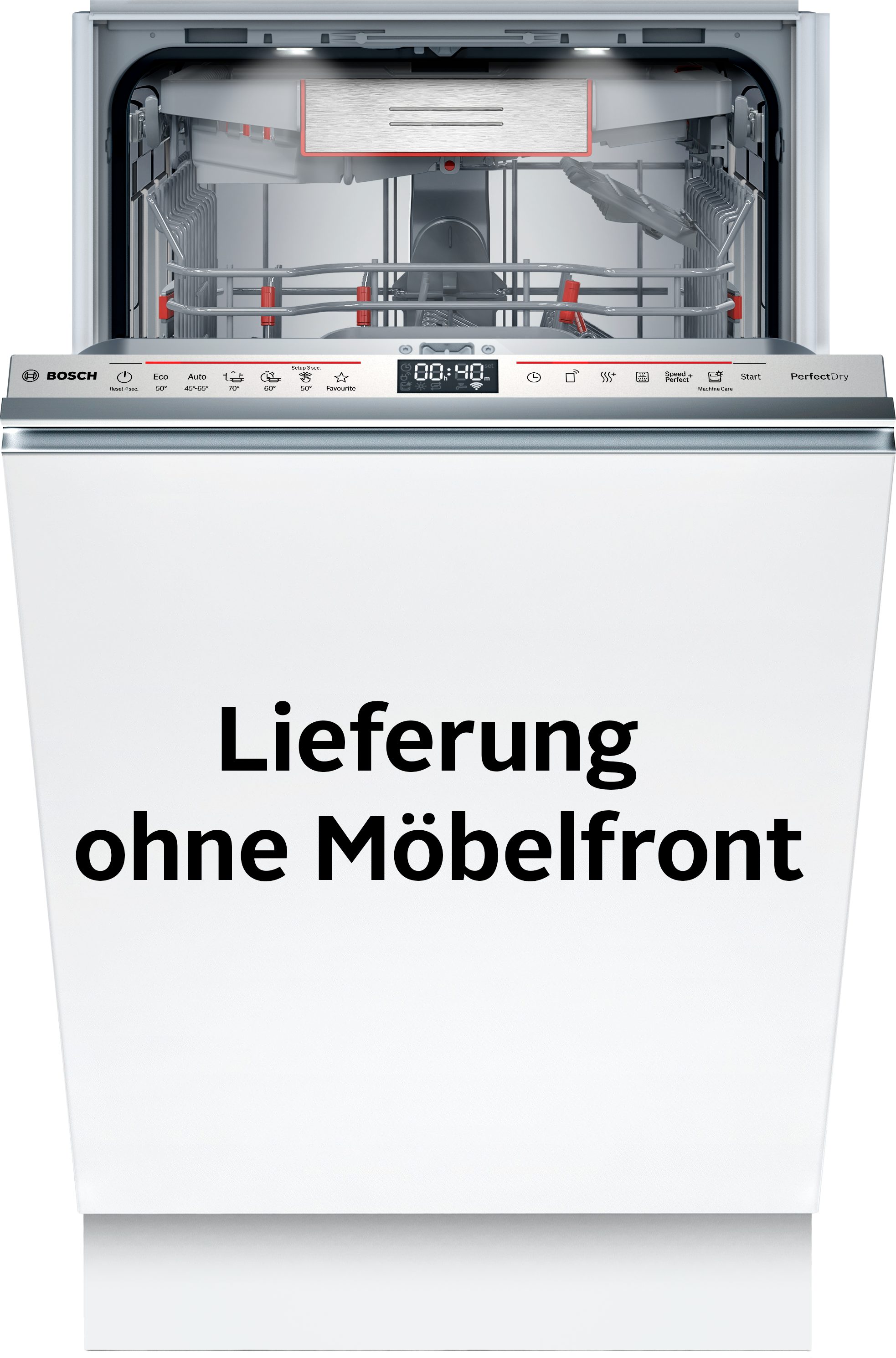 BOSCH Volledig geïntegreerde vaatwasser SPV6YMX08E, 81,5 cm x 44,8 cm inbouw vaatwassers