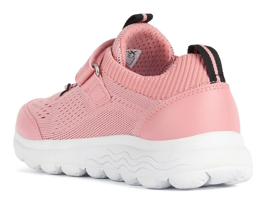 Geox Sneakers J SPHERICA GIRL met elastische inzet, vrijetijdsschoen, lage schoen, veterschoen