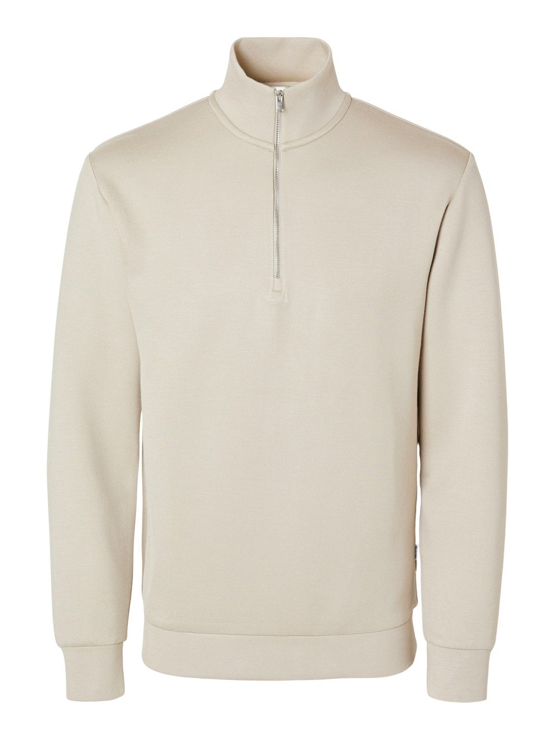 SELECTED HOMME Sweatshirt SLHEMANUEL SOFT ZIP HIGH NECK SWEAT NOOS