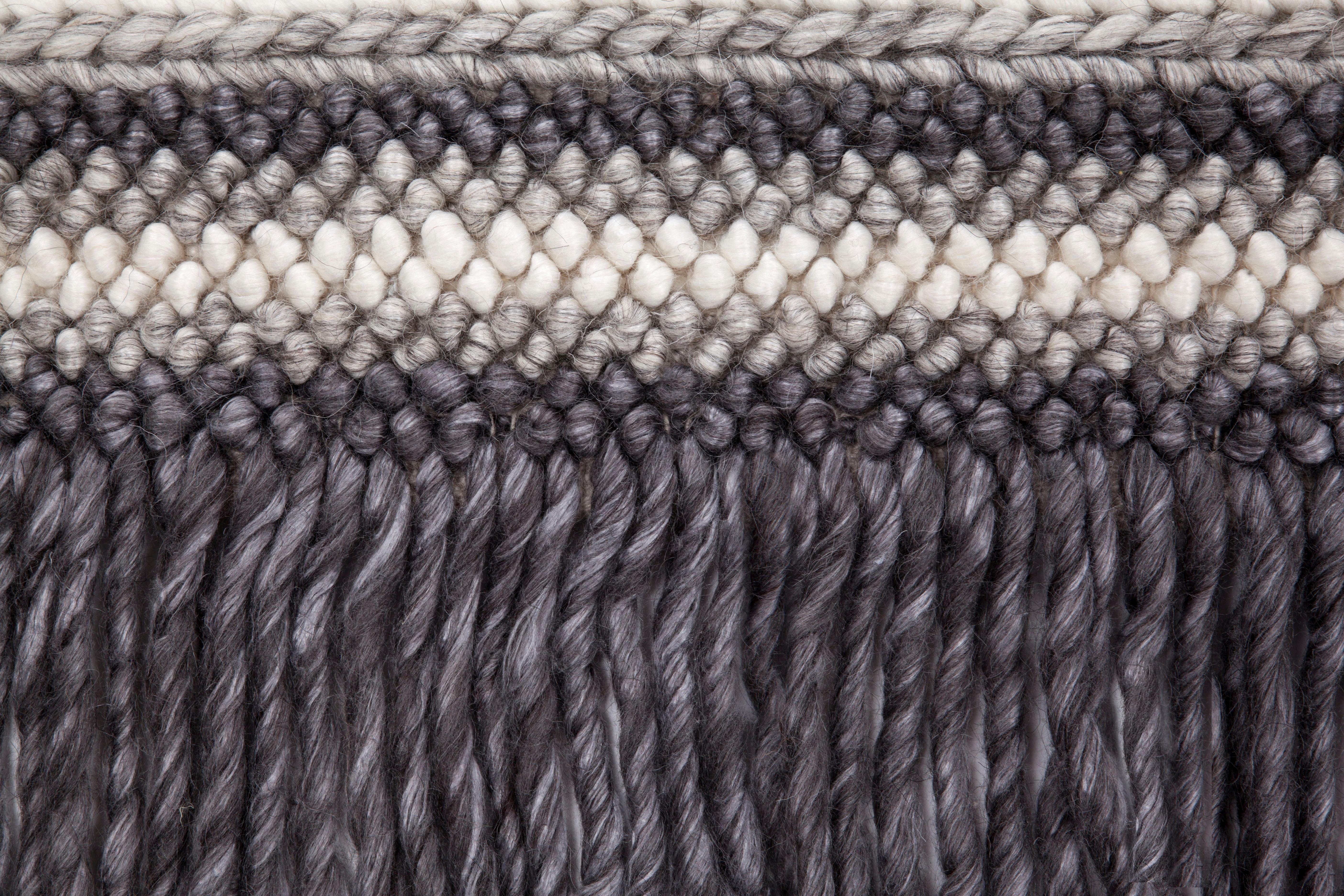calo-deluxe Vloerkleed Bature 400 Wol en viscose met franje, woonkamer