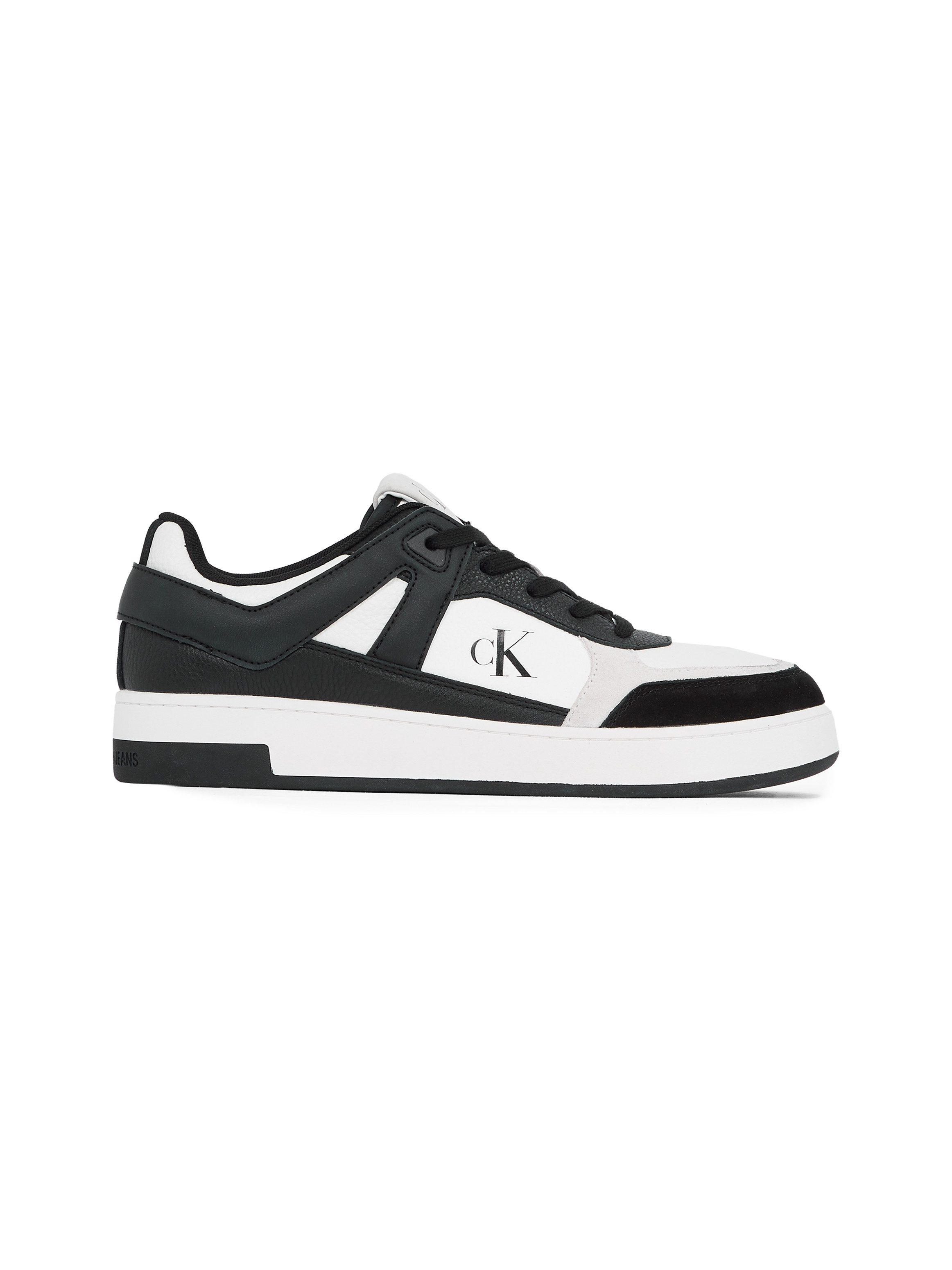 Calvin Klein Sneakers BASKET CUP LOW LACEUP LTH MIX , basket-sneaker, veterschoen, halfschoen, vrijetijdsschoen met ck-logo