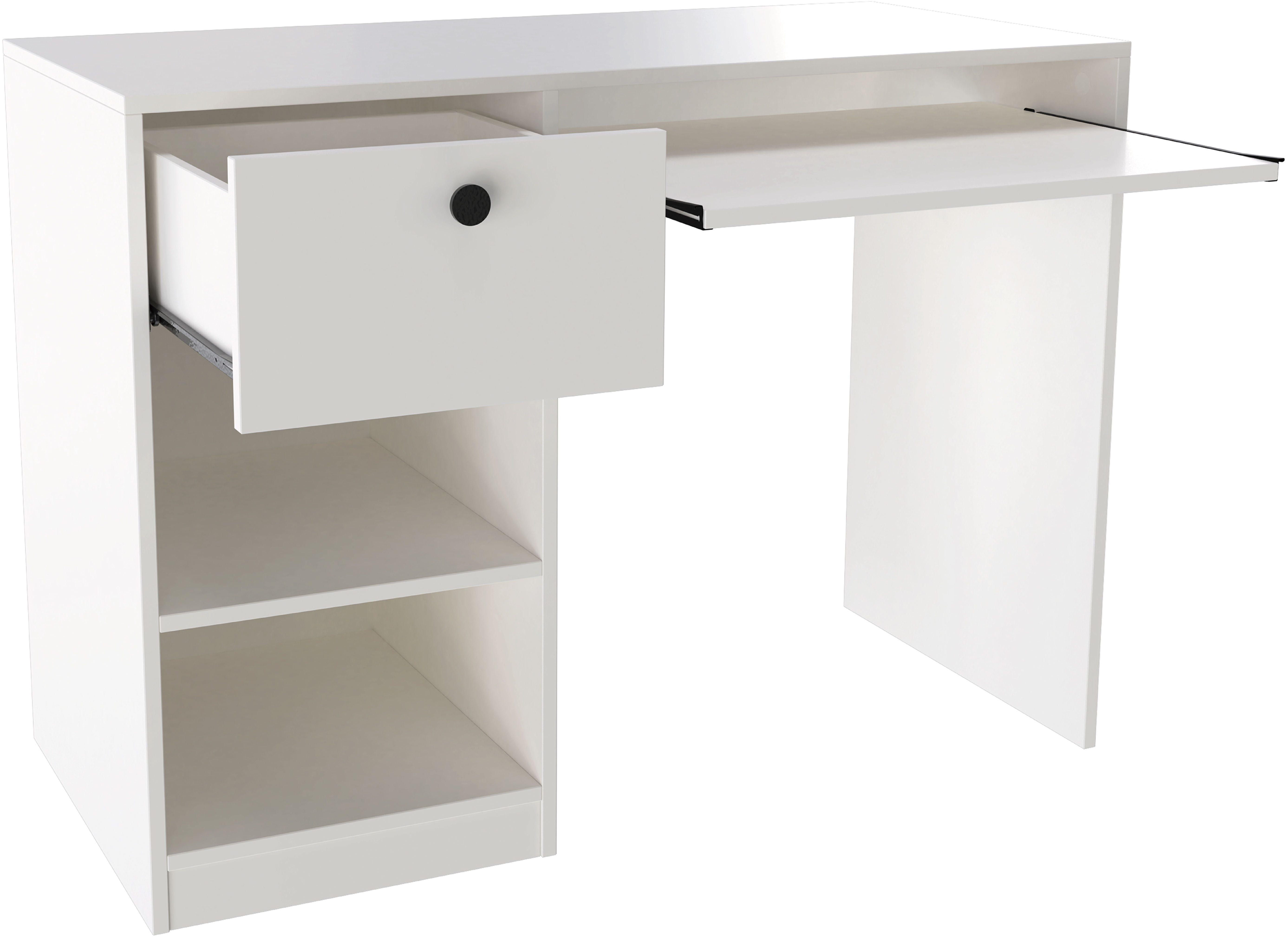 INOSIGN Bureau PODUM, pc-bureau, Toetsenborduitrek, grote lade, breedte 106 cm
