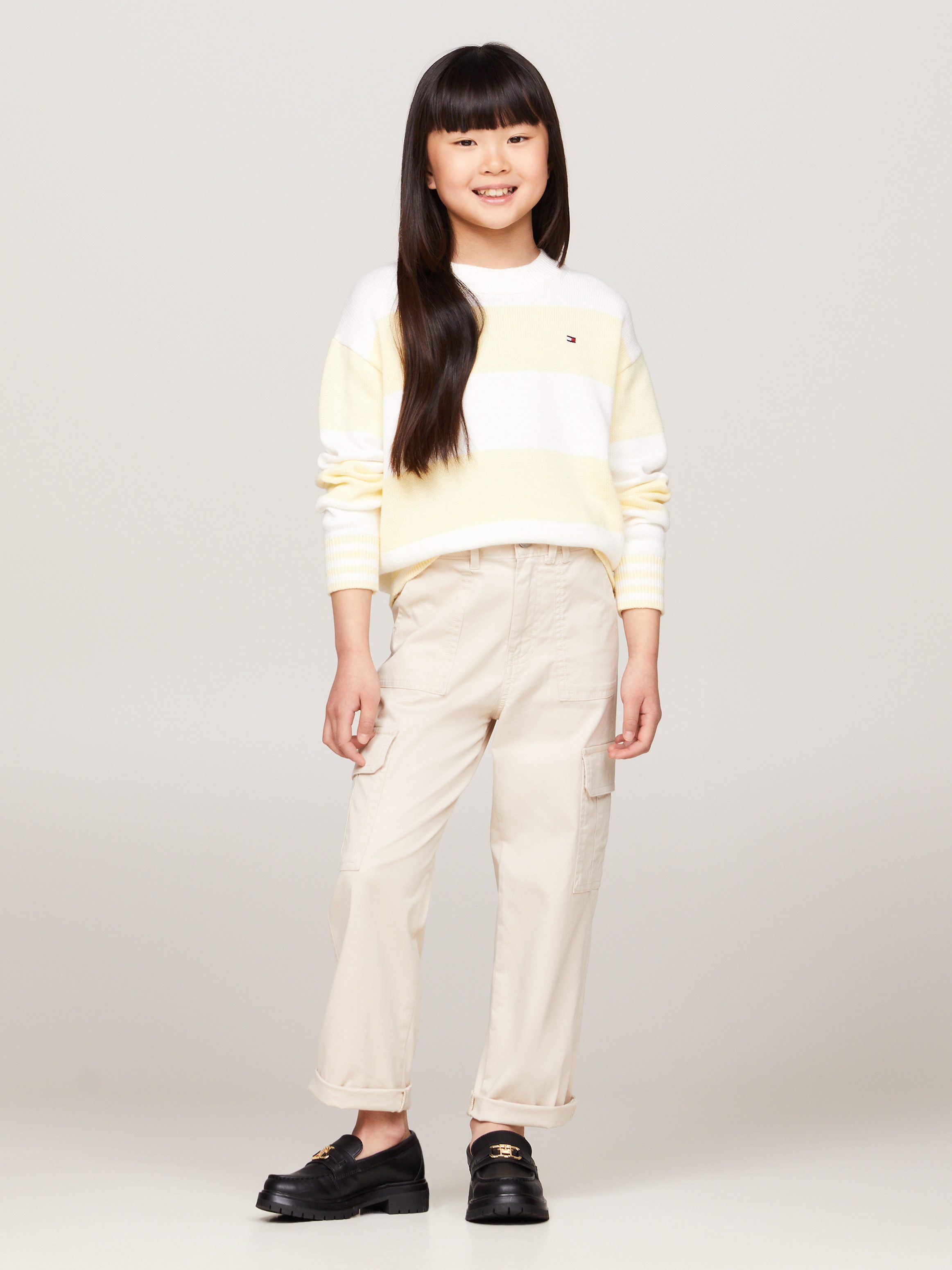 Tommy Hilfiger Cargobroek UTILITY CARGO PANTS Kinderen tot 16 jaar met logostiksel