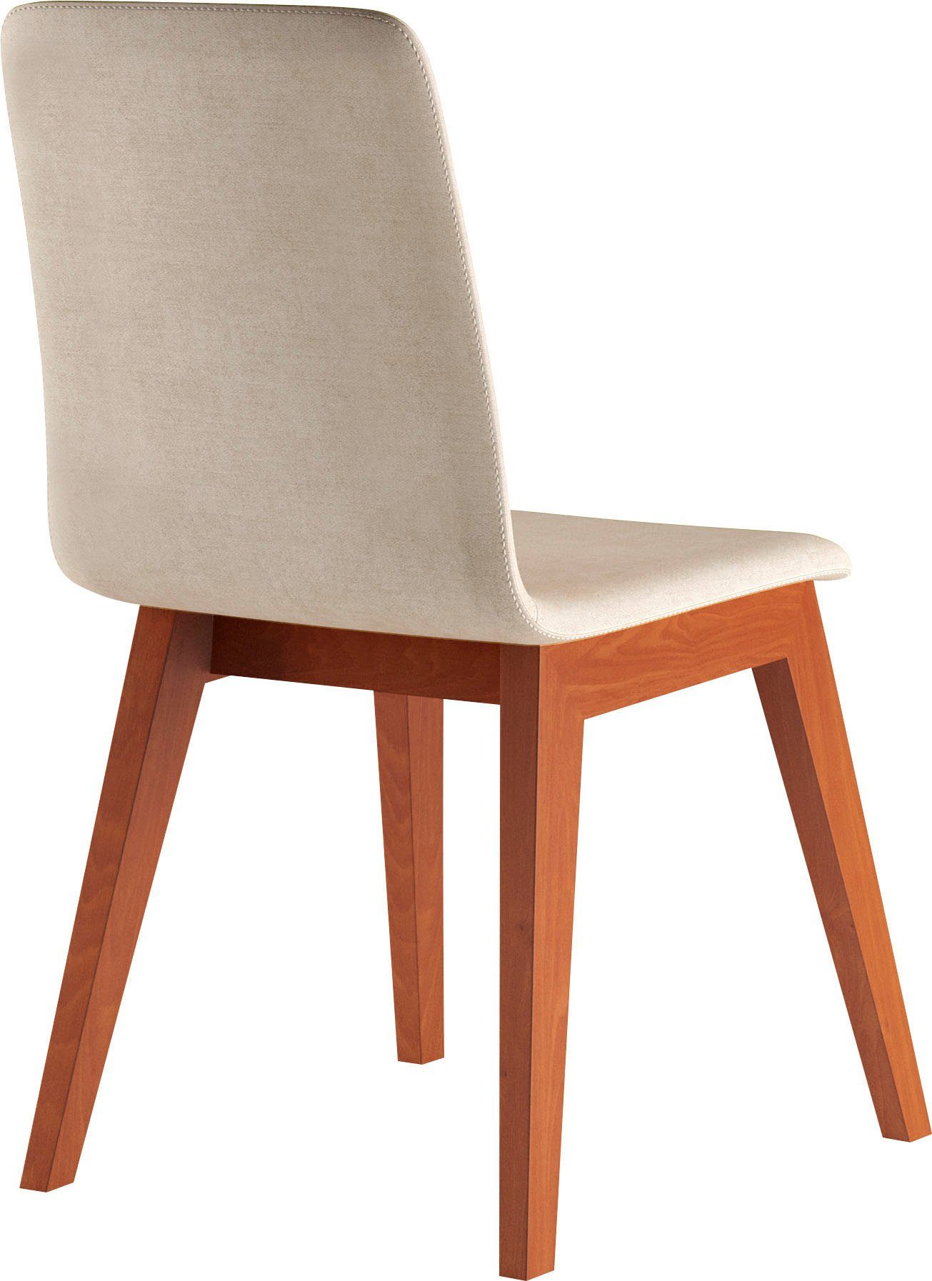 INOSIGN Stoel Sandy met verschillende stoelpootkleuren en kleurvarianten, zithoogte 47 cm (2 stuks)