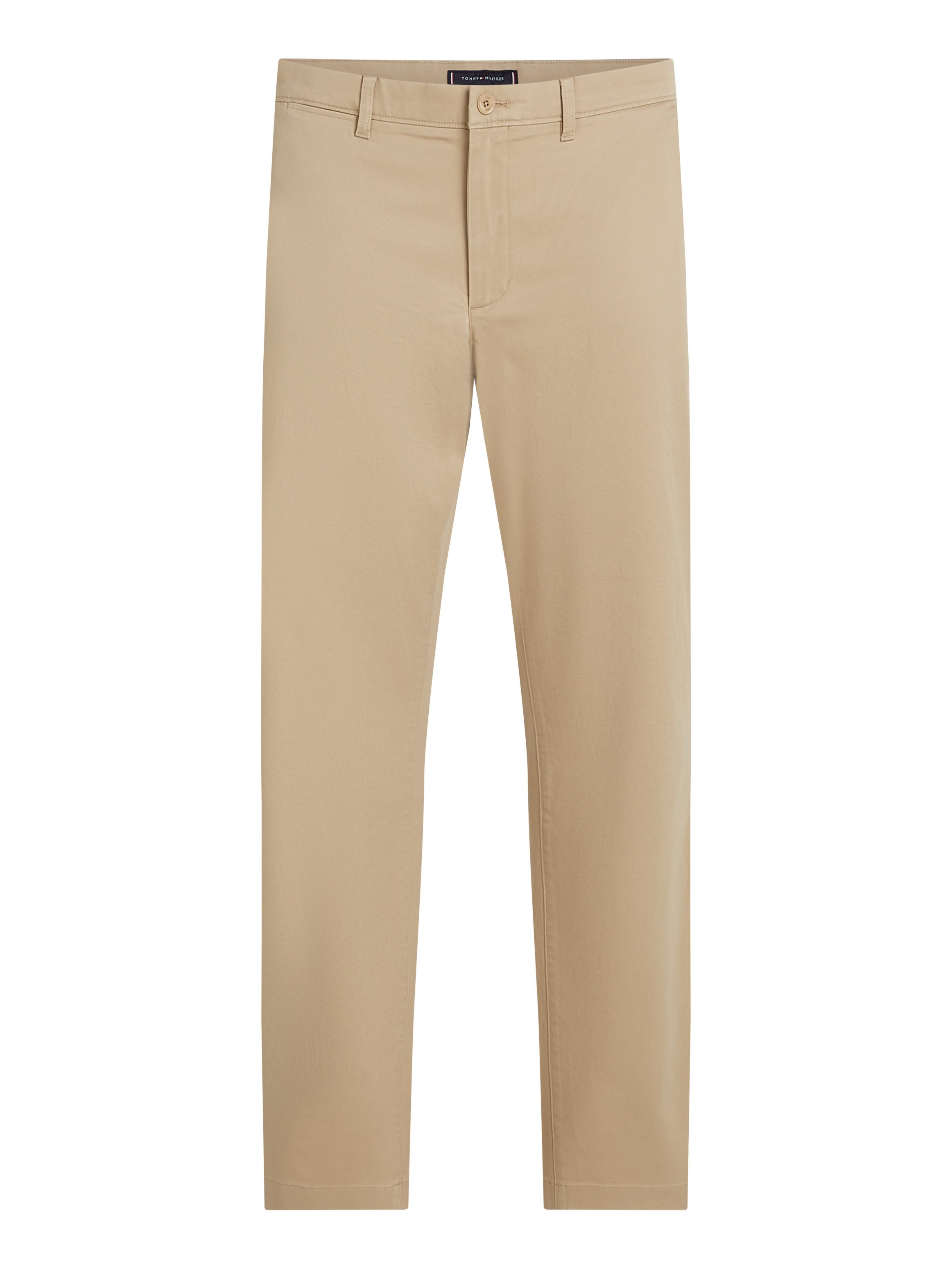 Tommy Hilfiger Chino DENTON CHINO SATIN met achterzakken met knoop logo-borduursel