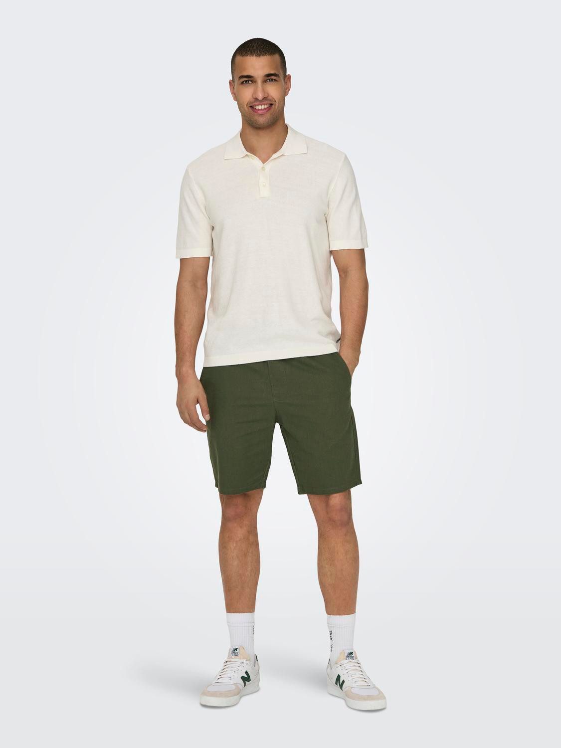 ONLY & SONS Short ONSLINUS 0007 COT LIN SHORTS NOOS