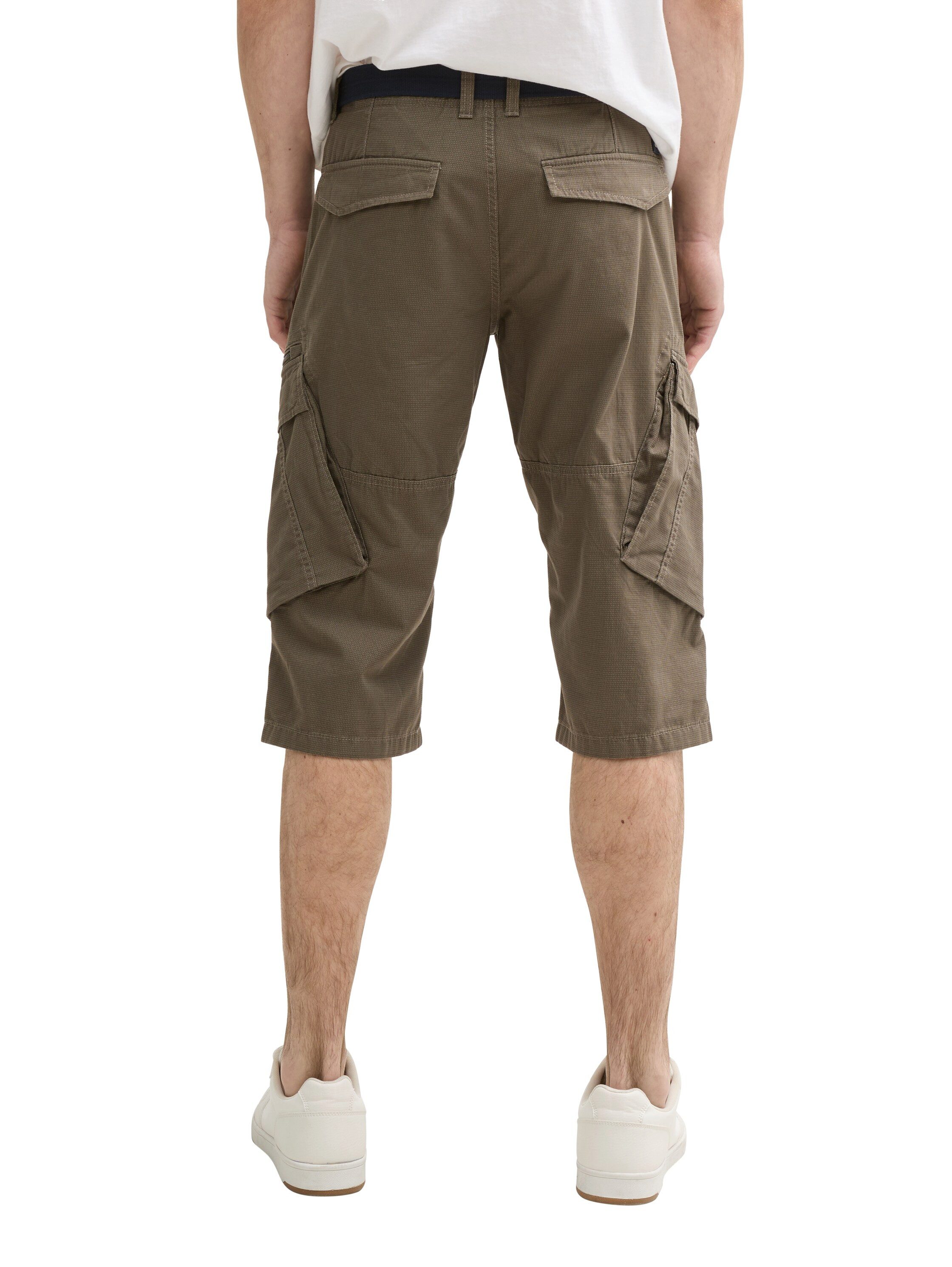 Tom Tailor Cargoshort Zomerbroek met riem (set, 2-delig)