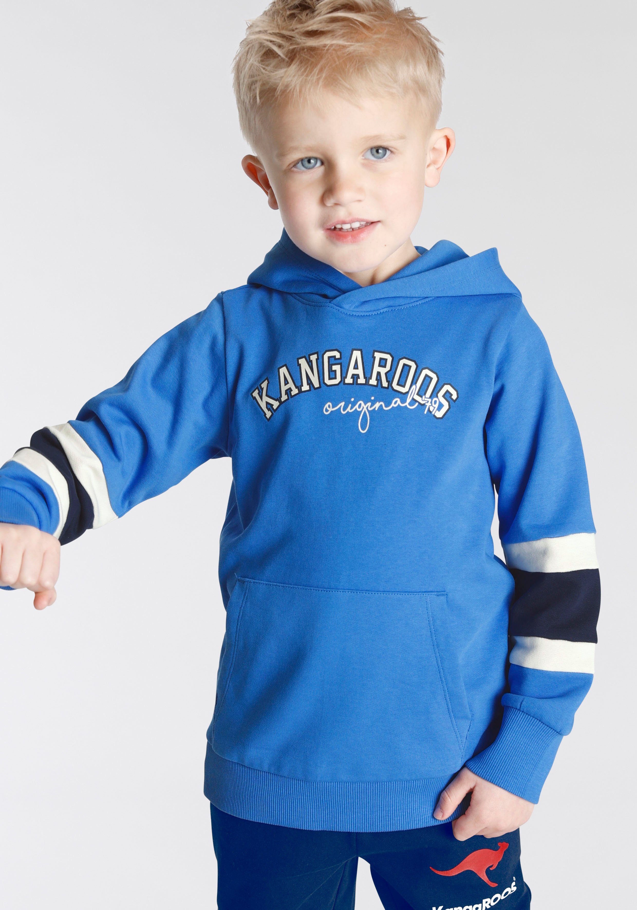 KangaROOS Hoodie Voor kleine jongens Lange mouwen met ribboordjes, basic pasvorm