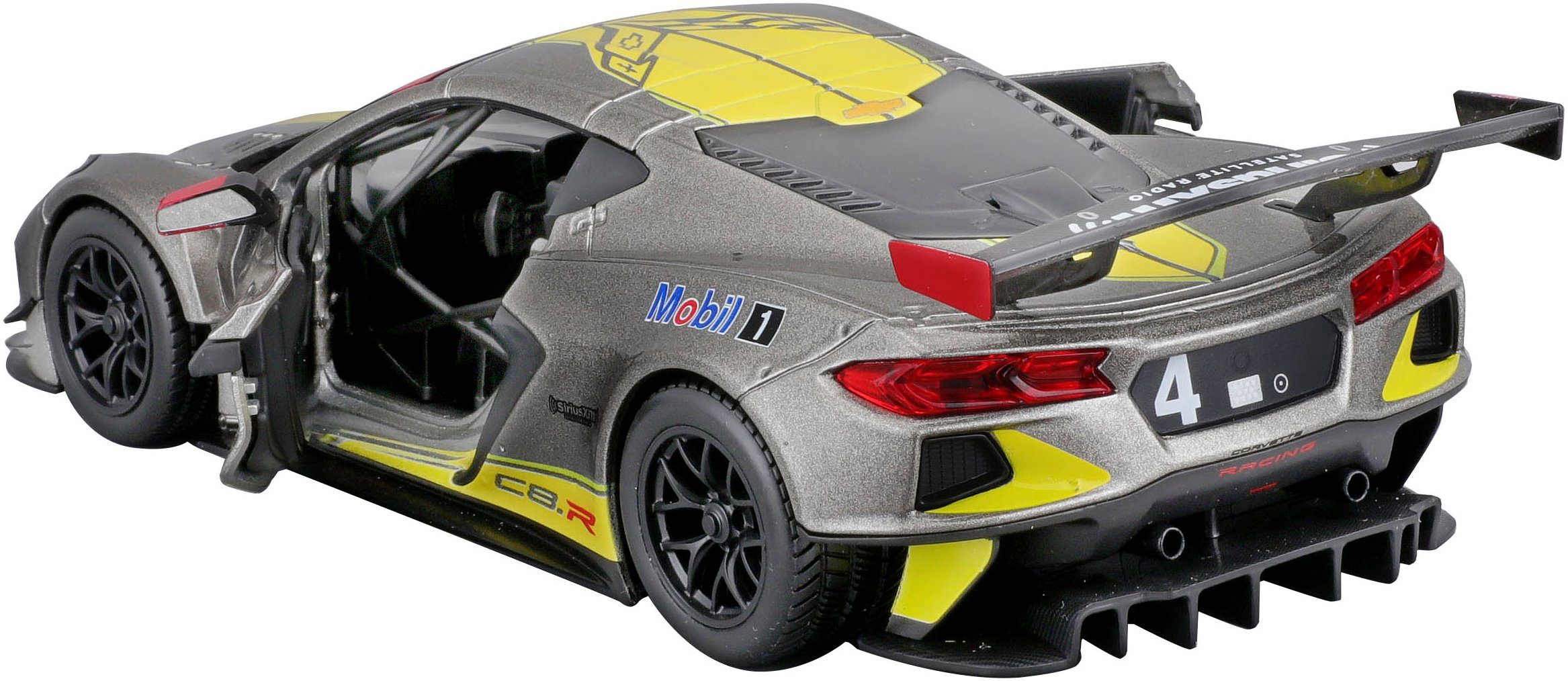 Bburago Auto op schaal Racing Chevrolet Corvette C8R ´20, grijs metalic