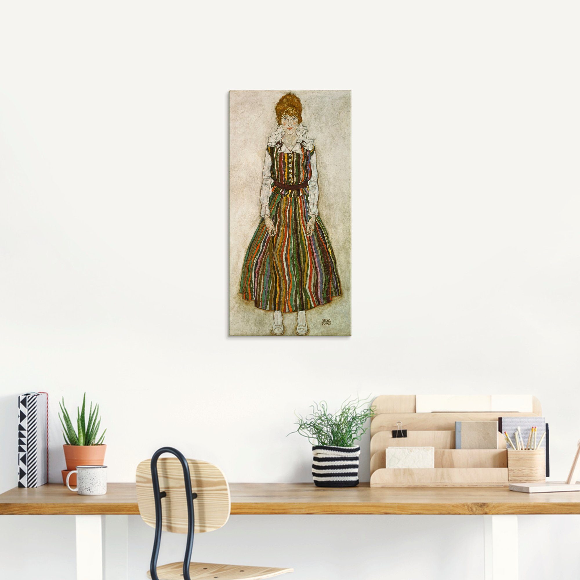 Artland Print op glas Edith Schiele. 1915. in verschillende maten