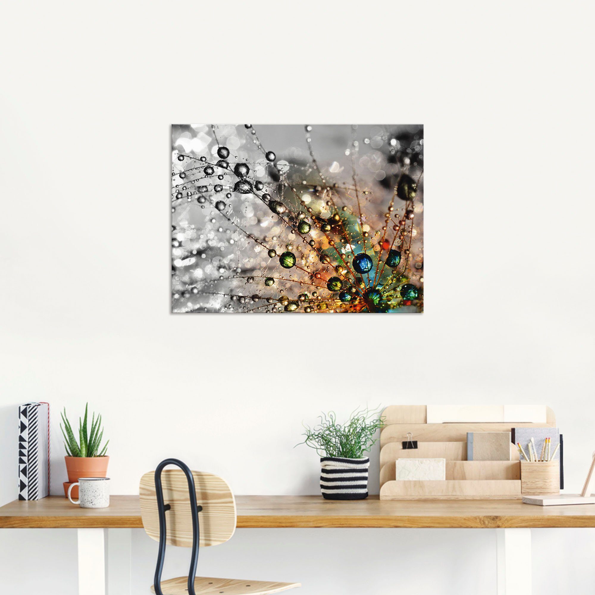 Artland Artprint Kleurrijke natuur als artprint van aluminium, artprint voor buiten, artprint op linnen, poster, muursticker