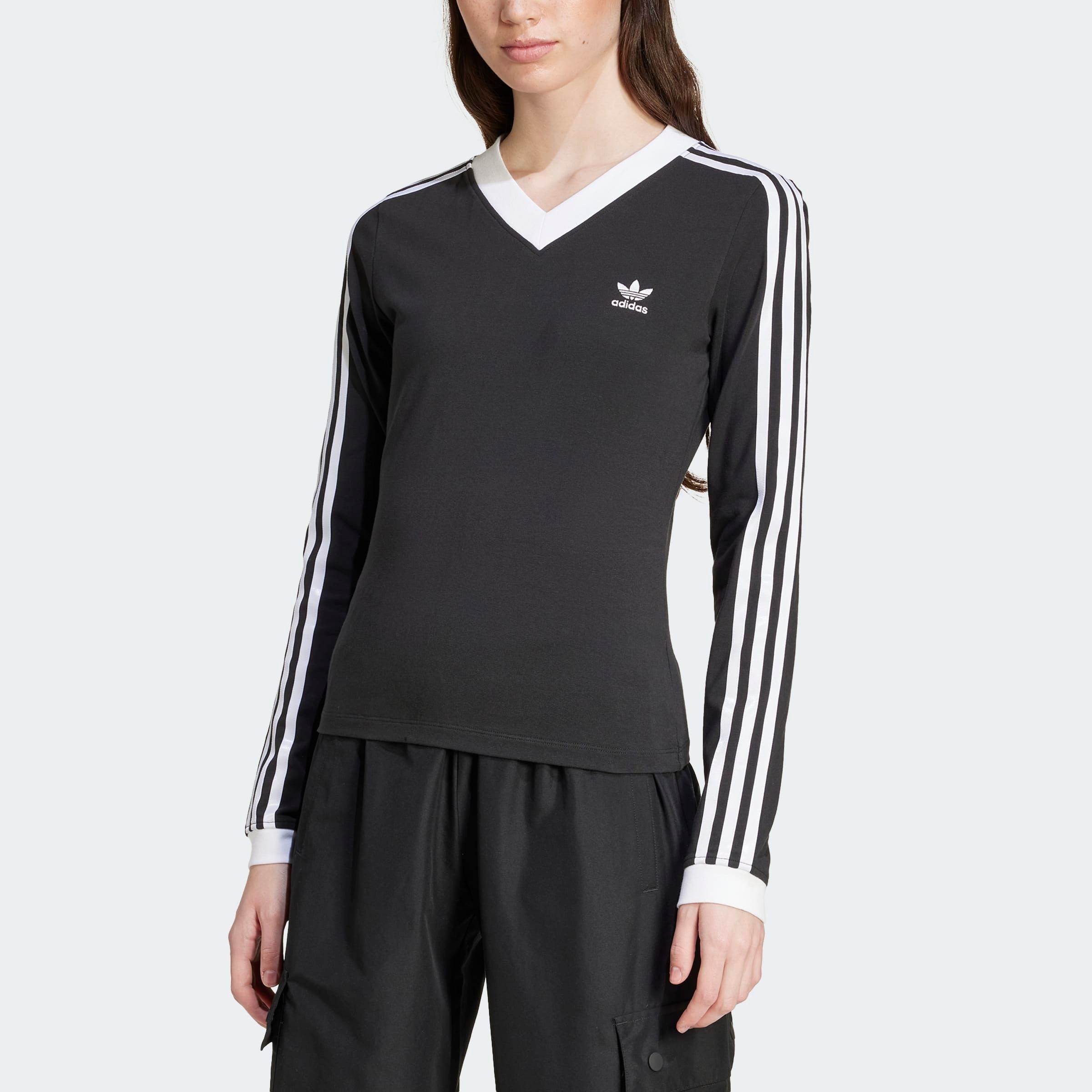 adidas Originals Shirt met lange mouwen V-NECK LS