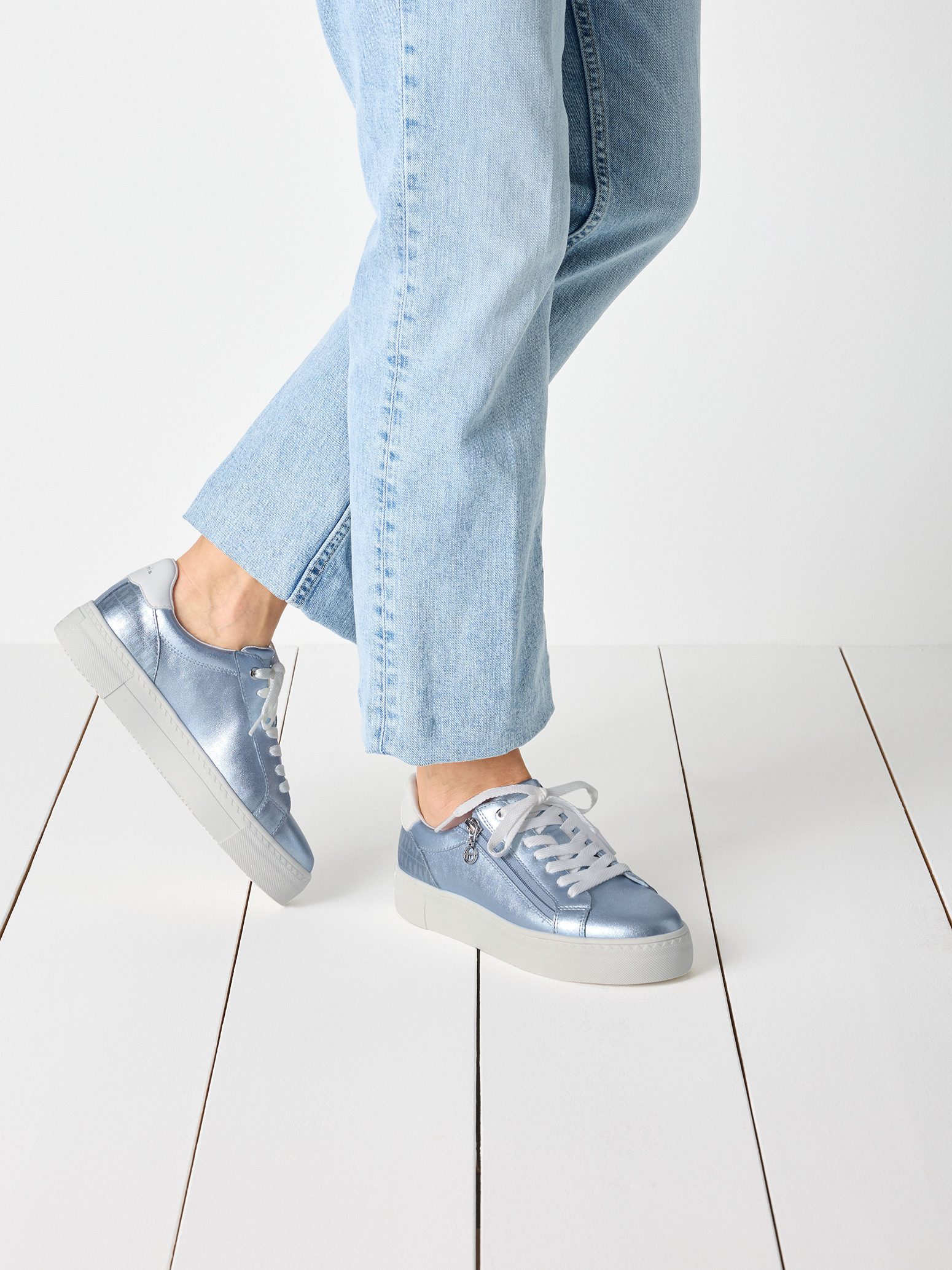 Tamaris Plateausneakers , vrijetijdsschoen, halfschoen, veterschoen met gepolsterde schacht