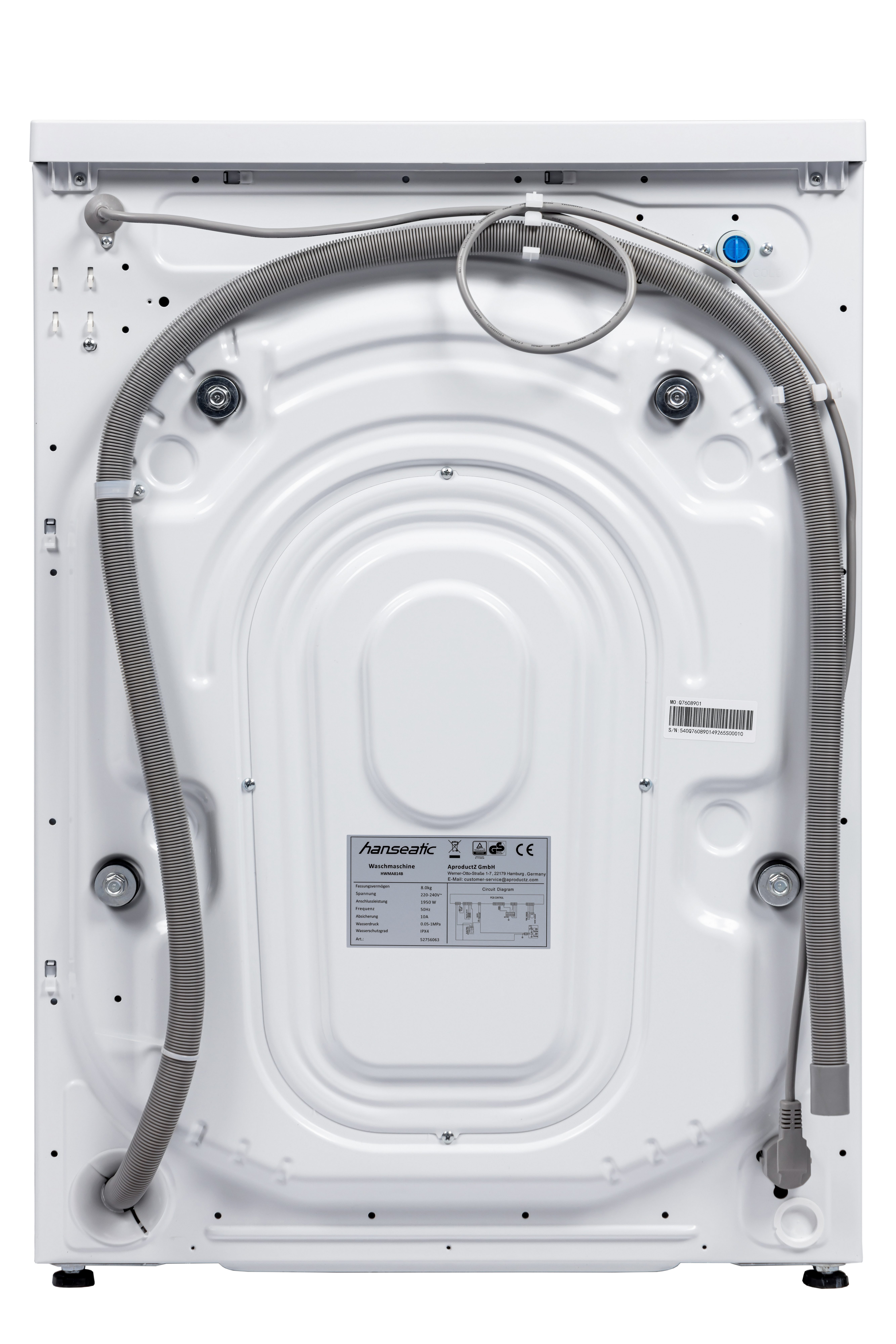 Hanseatic Wasmachine HWMA714B, Snelwasprogramma, voorprogrammeren starttijd