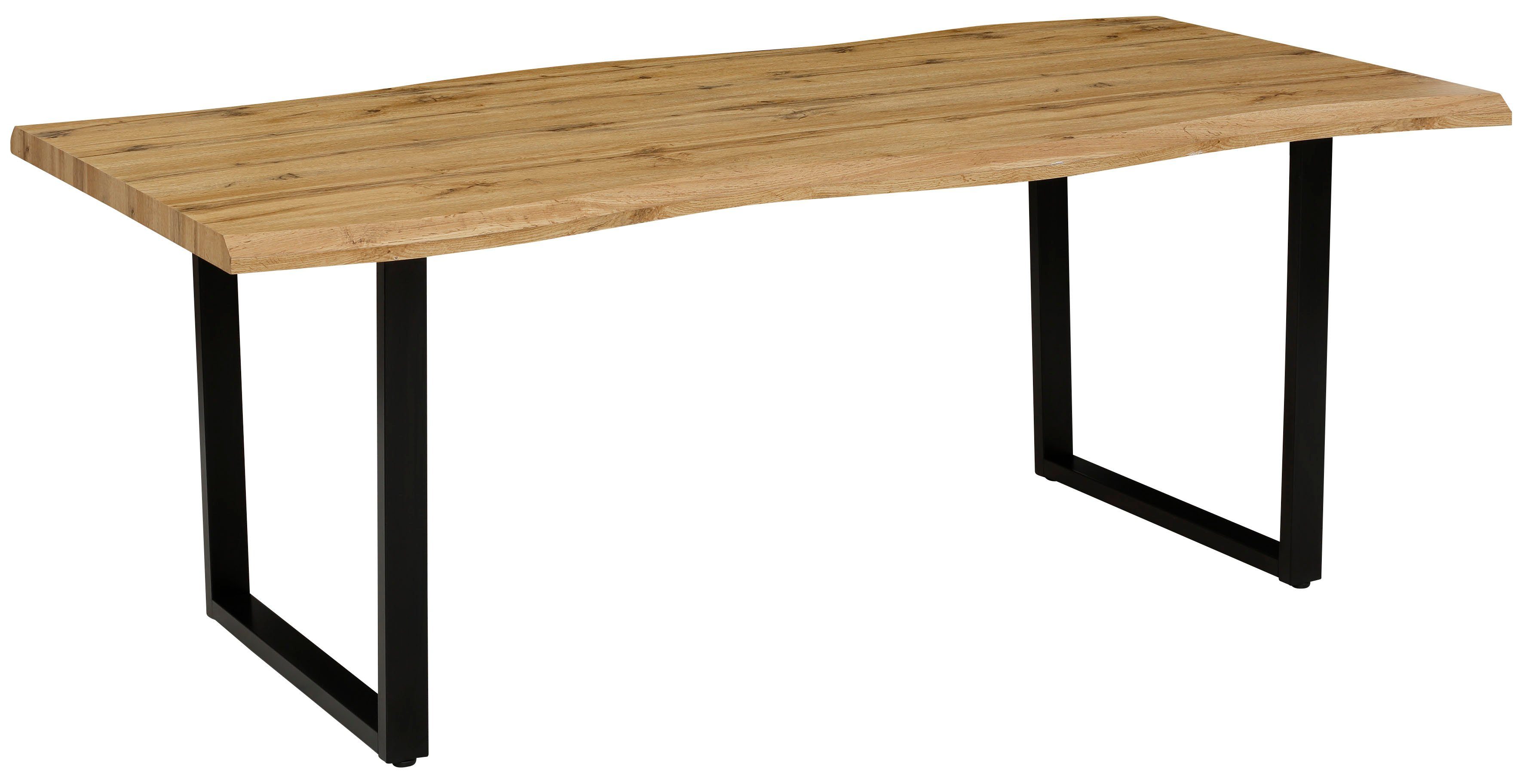 HELA Eettafel GISELLE boomkanttafel, keukentafel, TOPSELLER! OTTOs Choice Sledeframe metaal, industrieel design, 140 - 200 cm breedte, 2 kleuren
