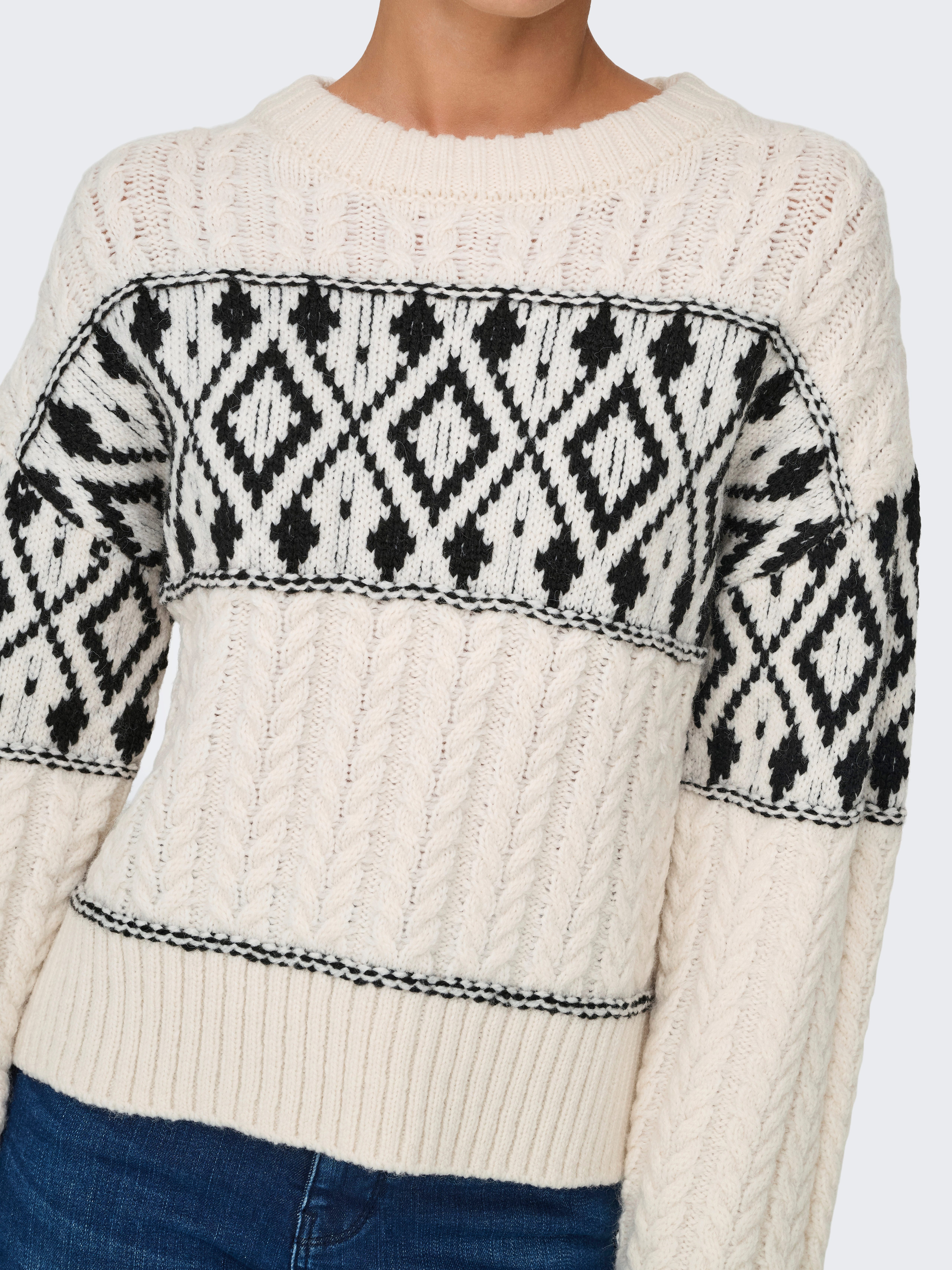 Only Gebreide trui ONLMARENT L/S PULLOVER KNT NOOS