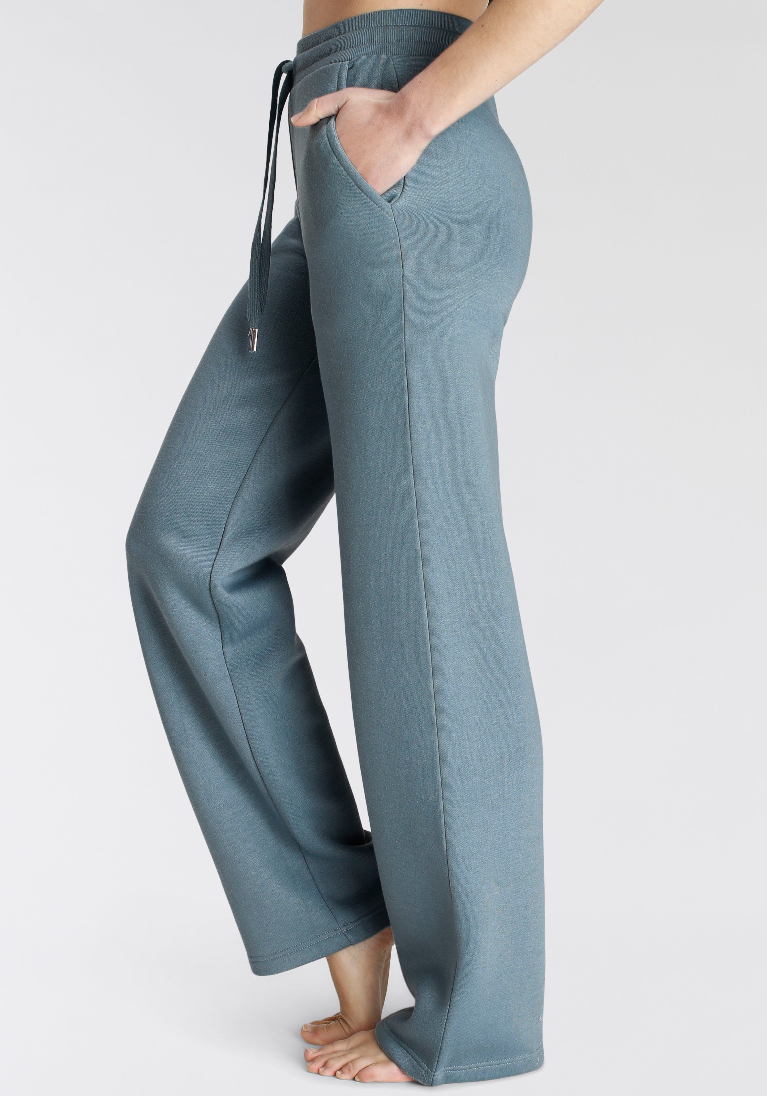 Vivance Relaxbroek -Loungebroek met brede pijpen en van ultra-zachte sweatkwaliteit, loungewear