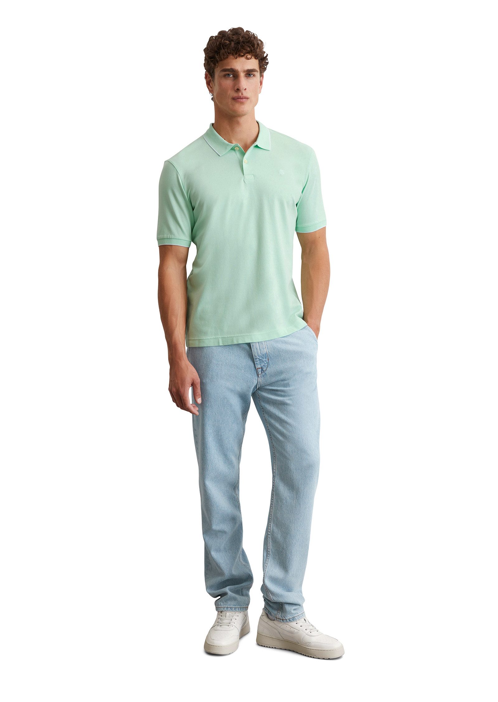 Marc O'Polo Poloshirt van piqué, regular fit, contrasterende details
