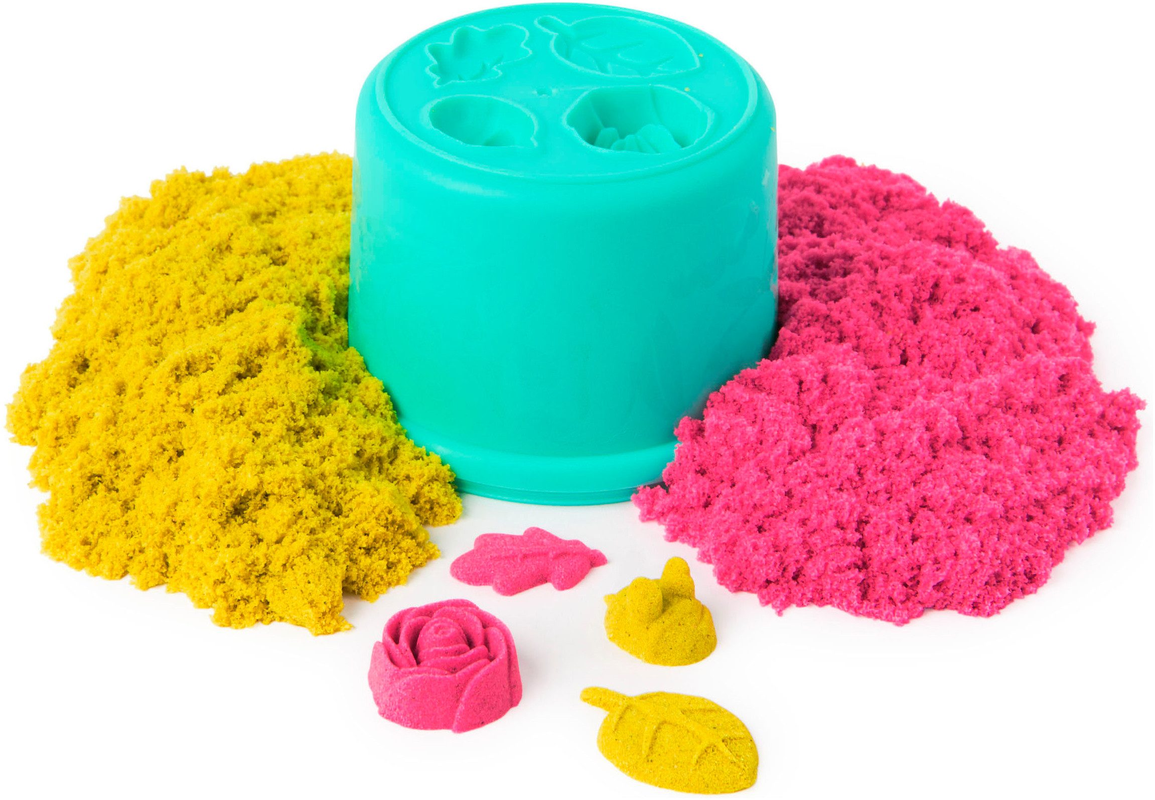 Spin Master Knutselset Kinetic Sand - Squish Blumen Set