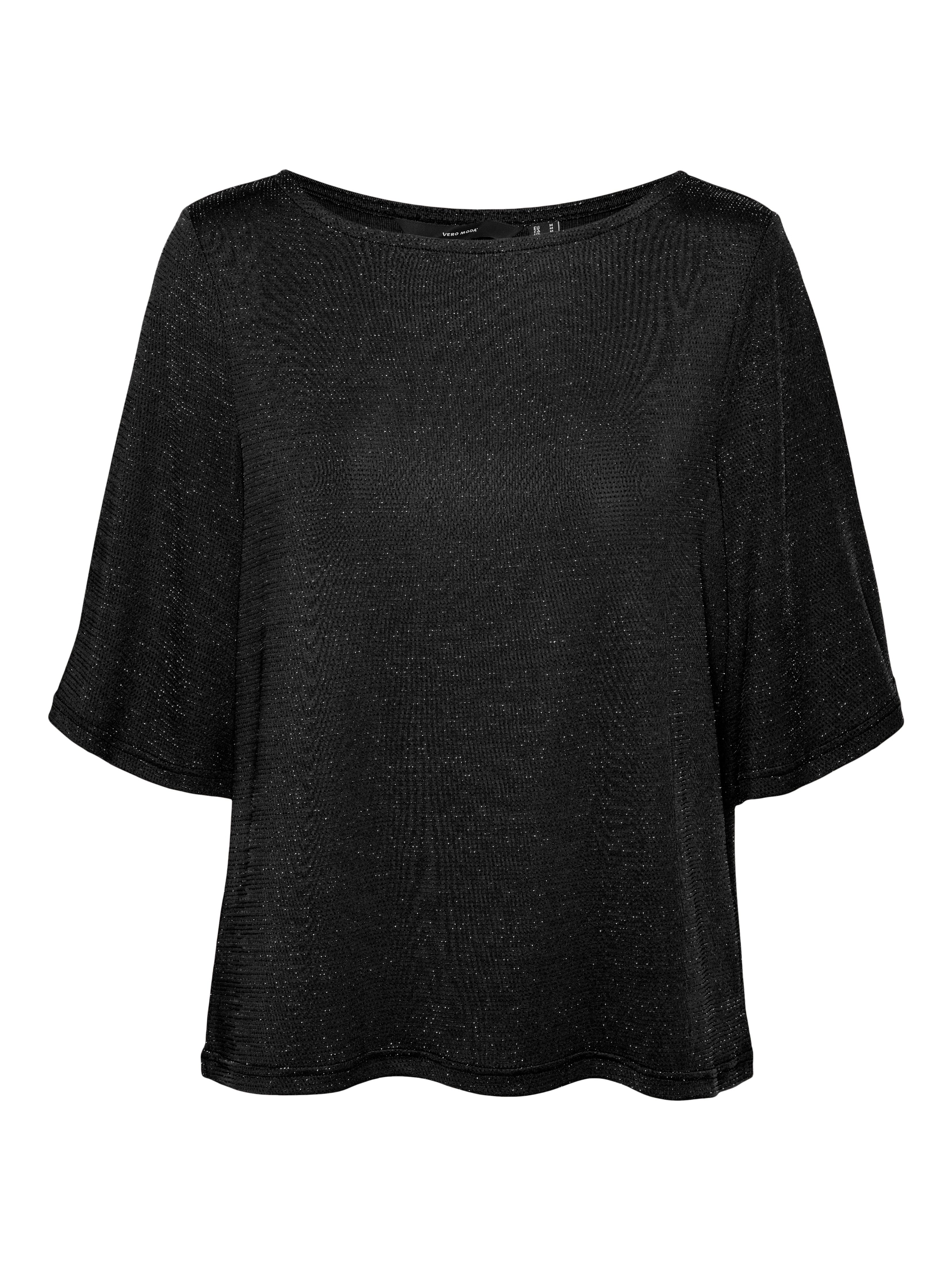Vero Moda Shirt met ronde hals VMKANVA 2 4 GLITTER TOP JRS