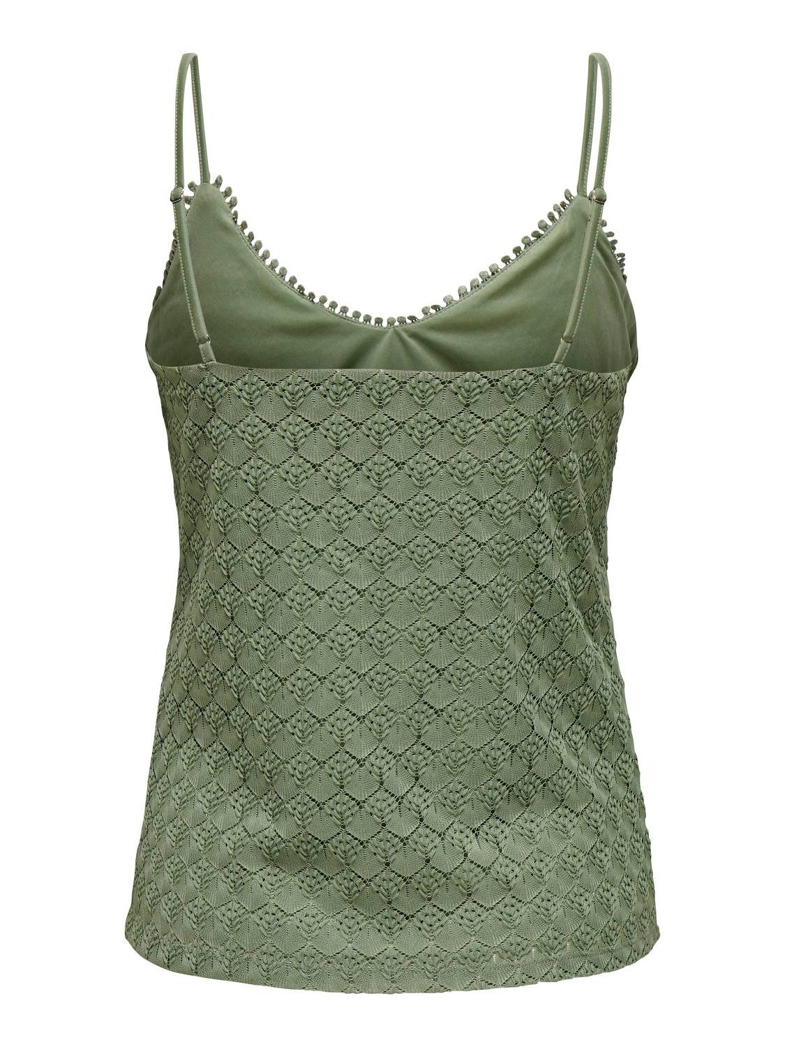 Only Top met spaghettibandjes ONLPATRICIA SINGLET JRS