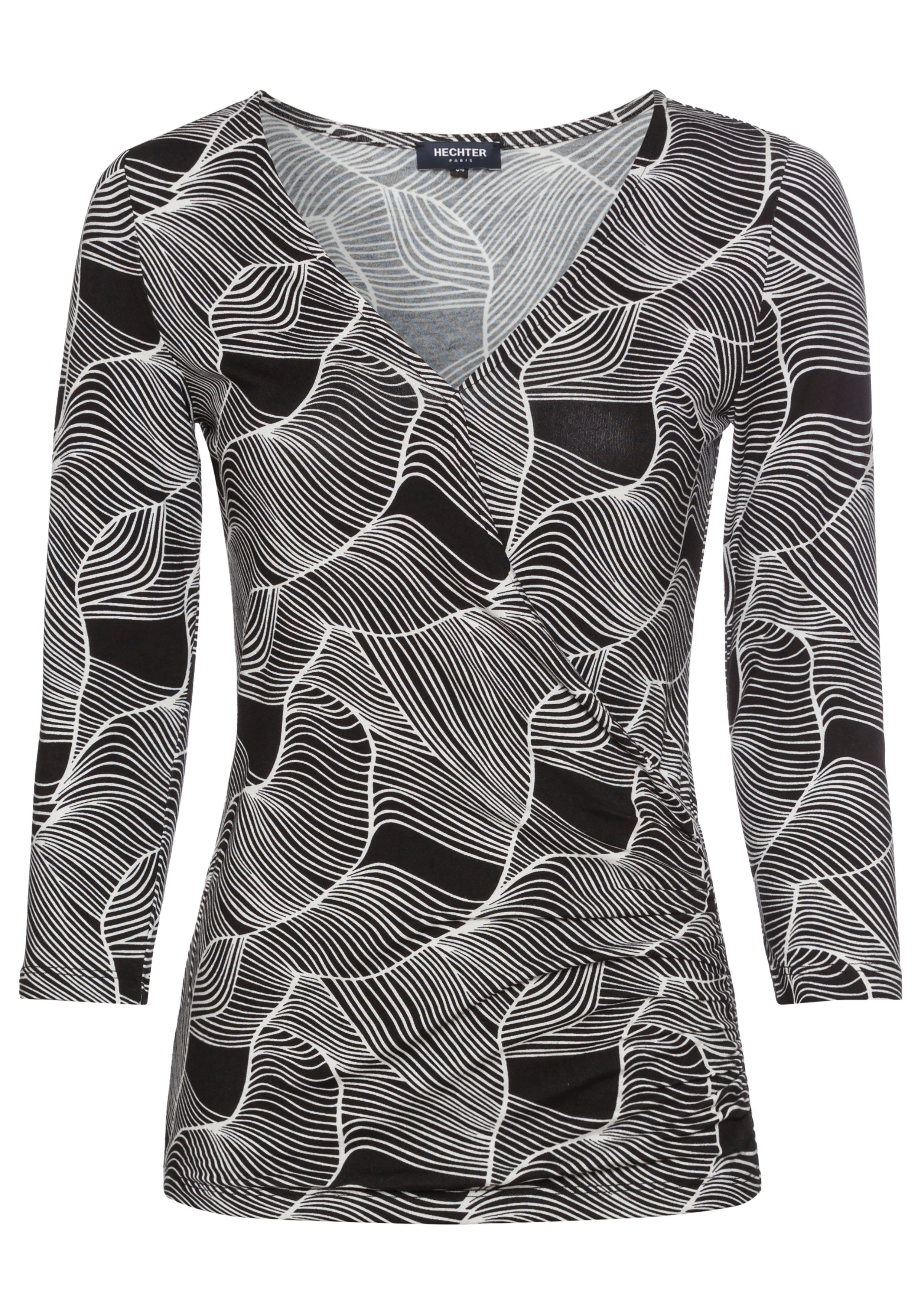 HECHTER PARIS Shirt met 3 4 mouwen met een moderne print