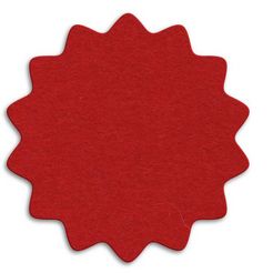wall-art tafellaken rode kerstboomrok in bloemmotief (1 stuk) rood