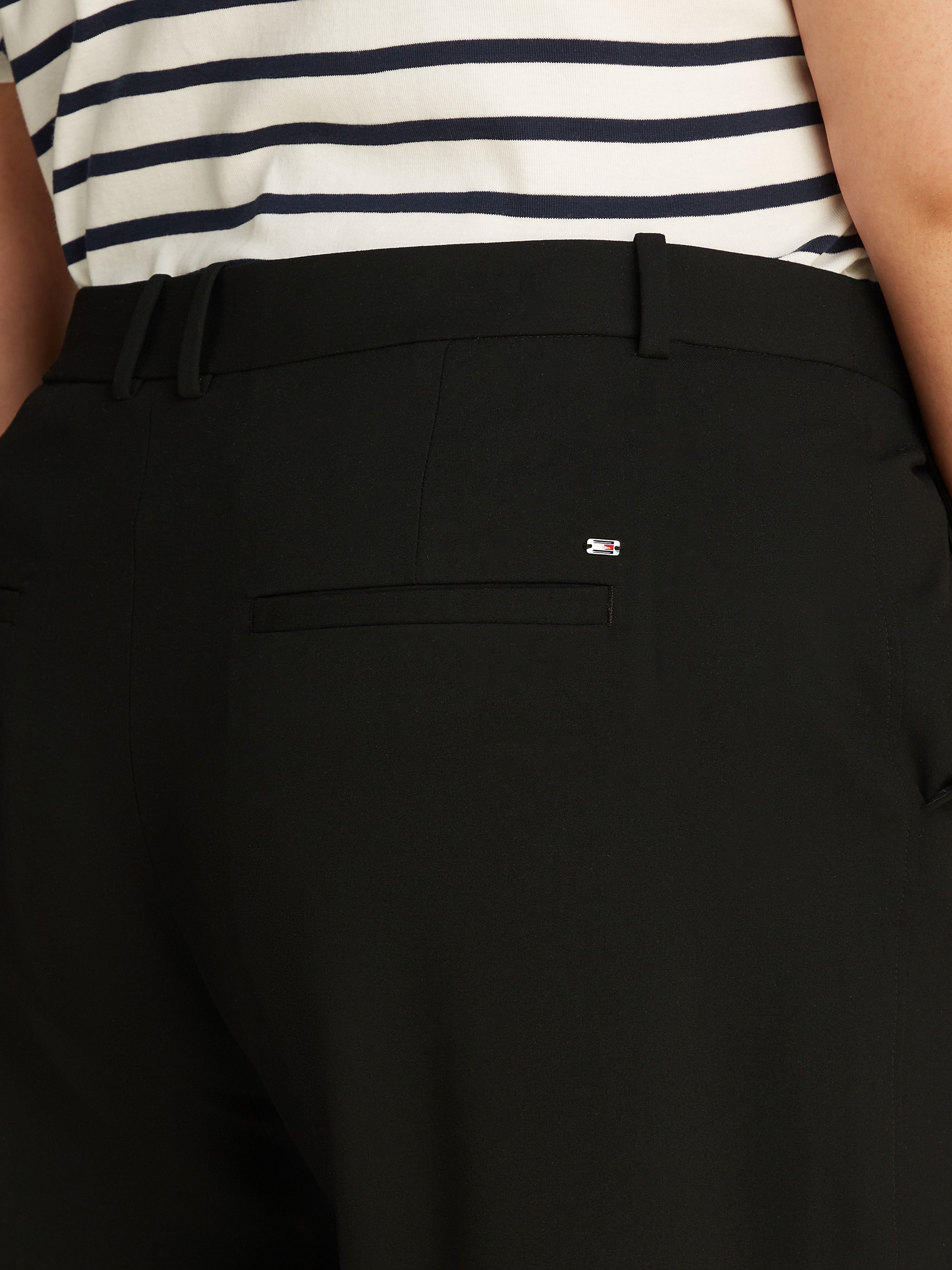 Tommy Hilfiger Curve Culotte CRV LW BI-STRETCH WIDE CROP PNT in grote maten, cropped, logoborduursel