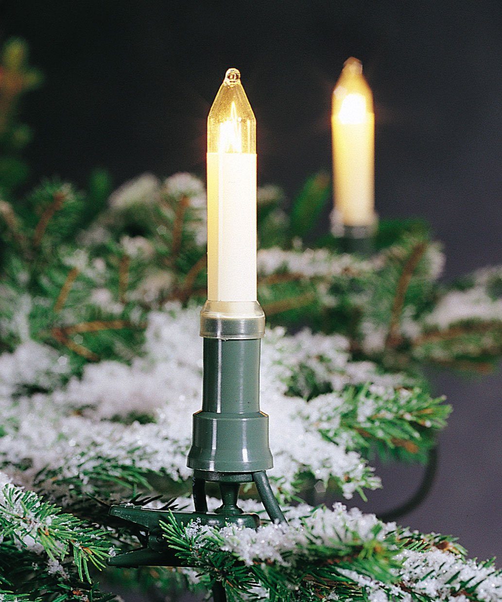 KONSTSMIDE Kerstboomkaarsen Boomsnoer, kaarsverlichting, deelbare stekker, 16 heldere lampen (1 stuk)