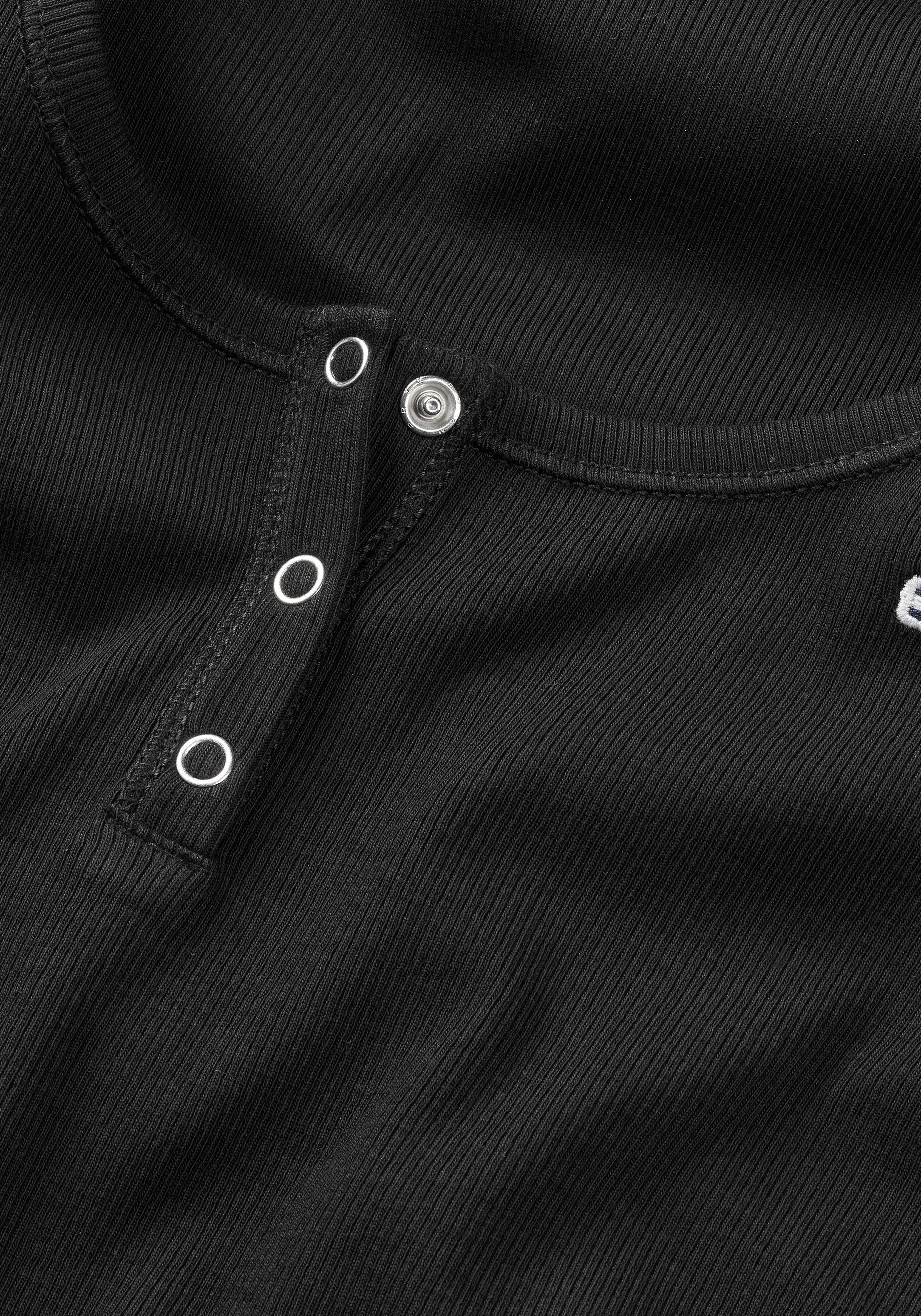 TOMMY JEANS Shirt met ronde hals TJW SLIM HENLEY TOP SS