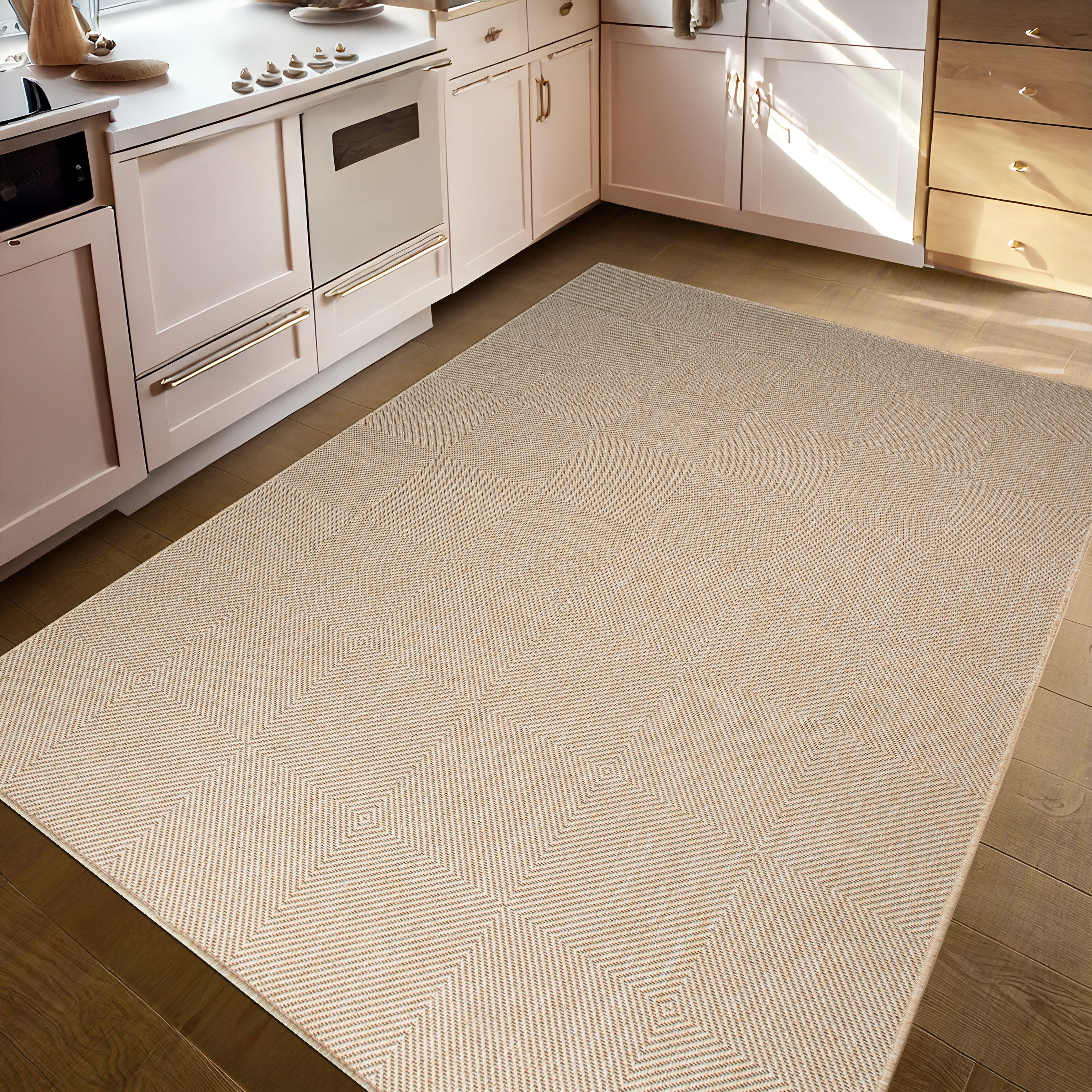 my home Vloerkleed Anna is ook als loper verkrijgbaar Geschikt voor binnen en buiten, sisal-look, weerbestendig & uv-bestendig