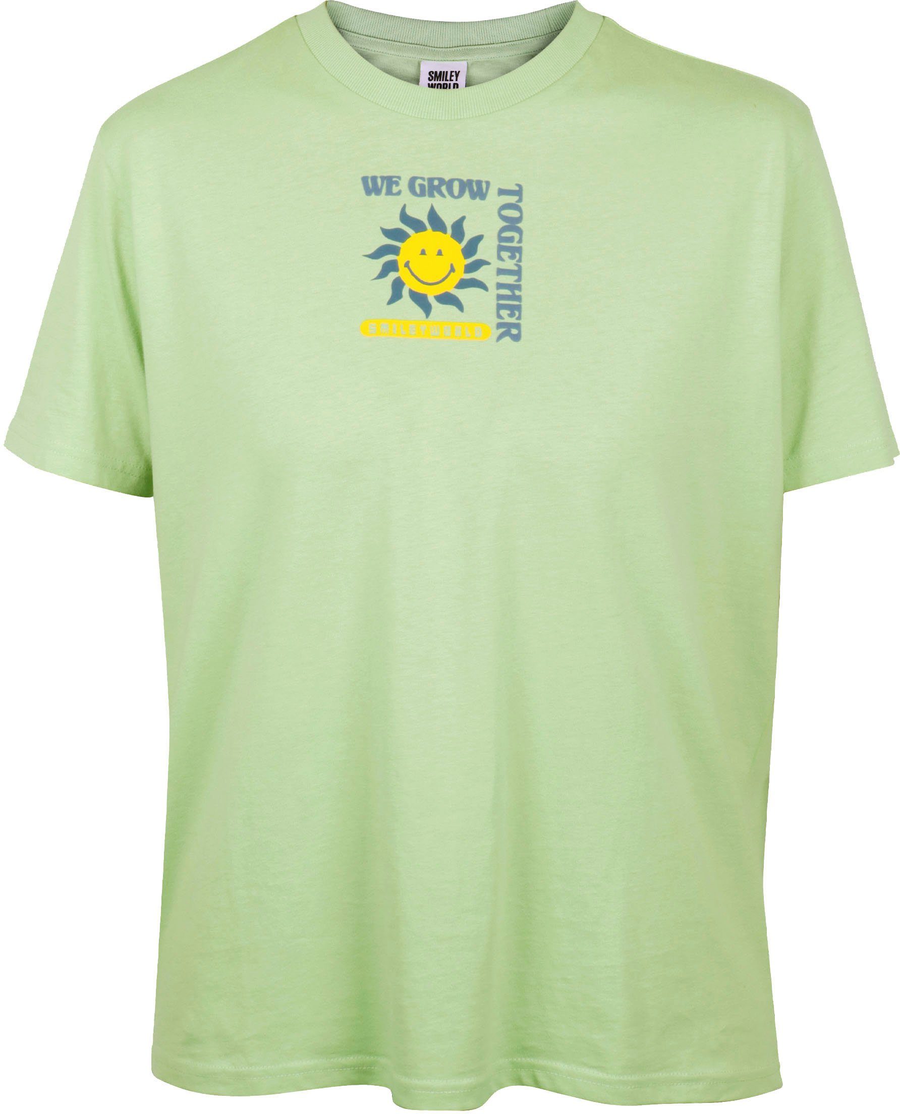 Capelli New York T-shirt met peace print op de rug - smiley word collection