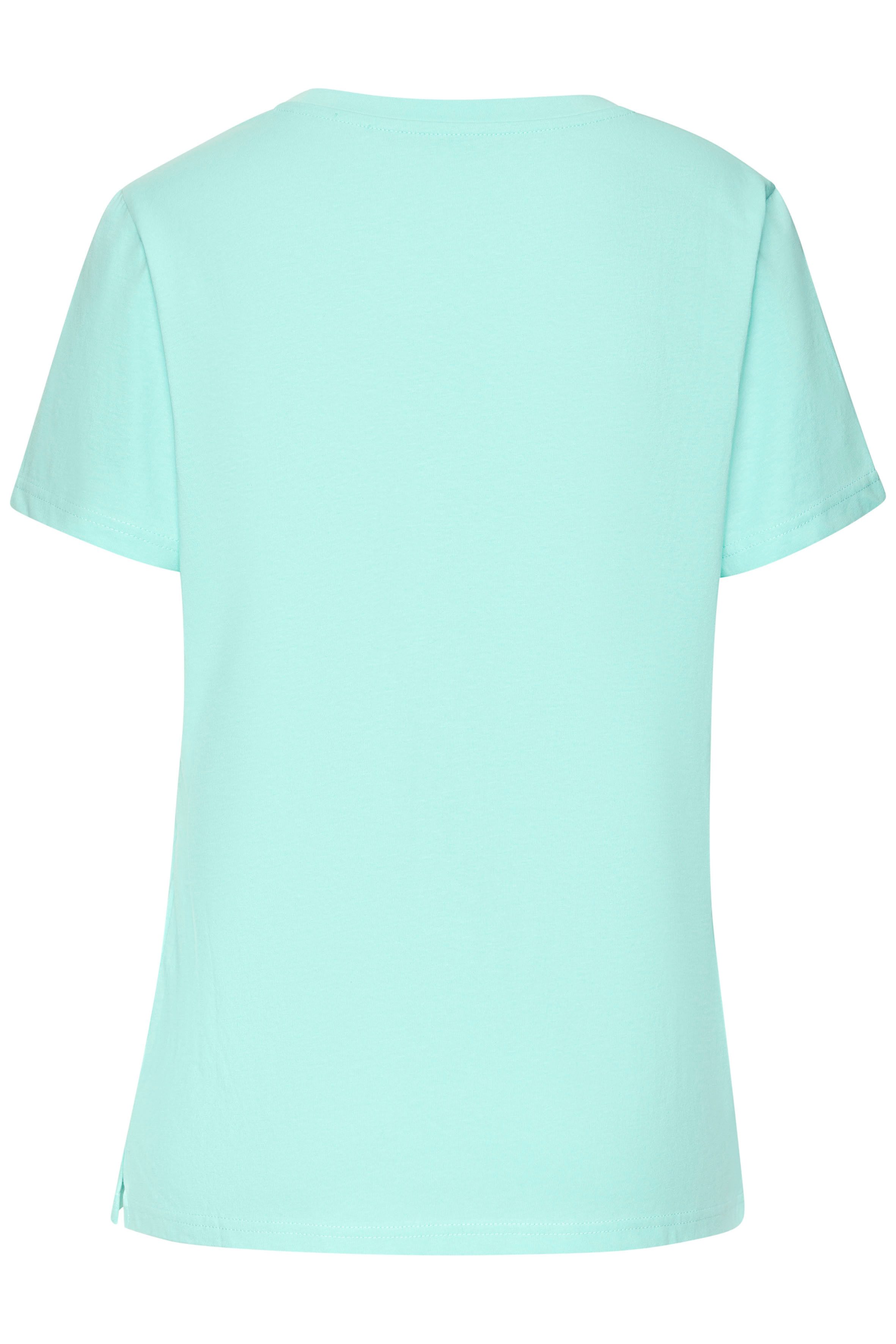 Beachtime T-shirt Met modieuze opening aan de zoom
