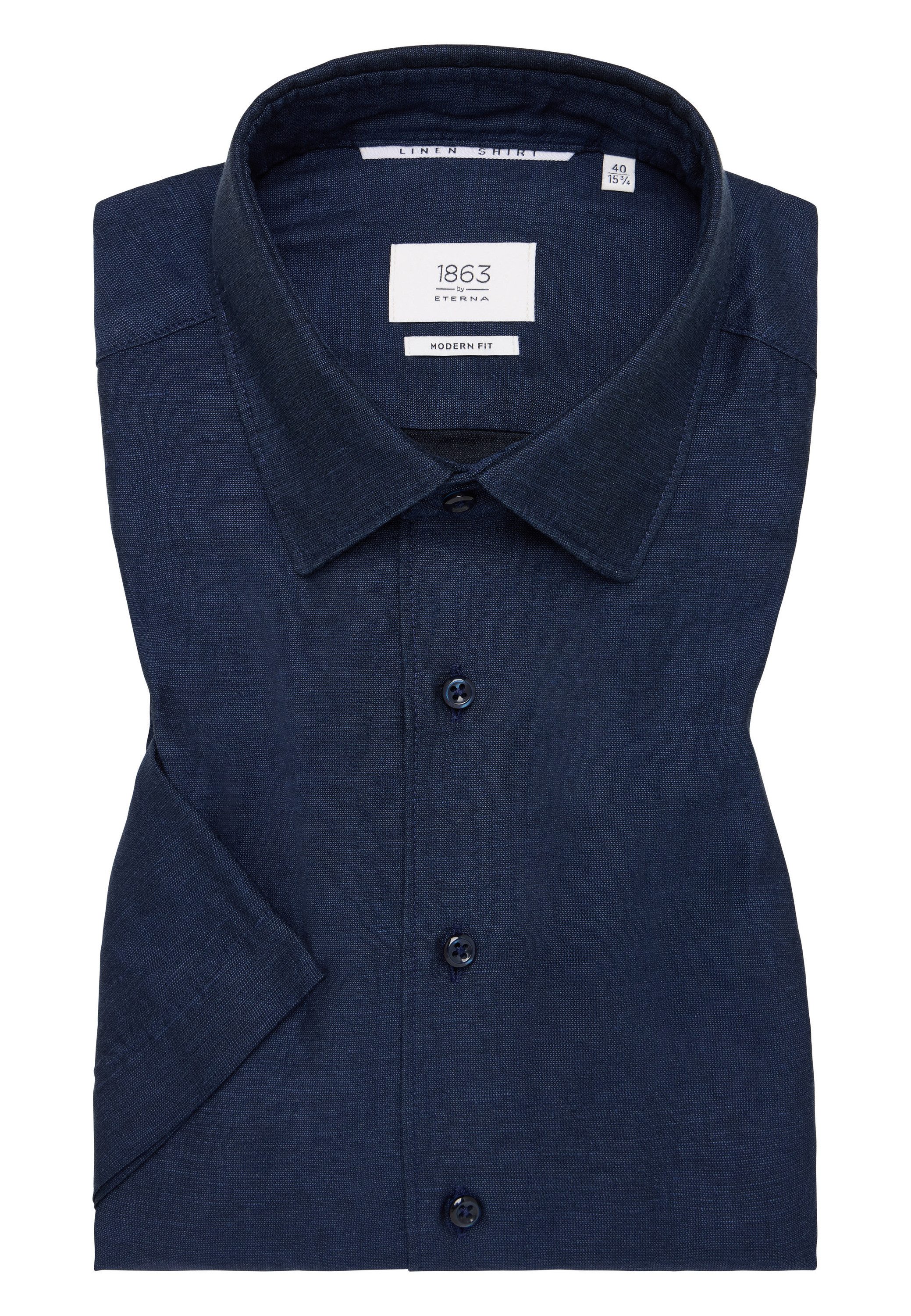 Eterna Overhemd met korte mouwen MODERN FIT EASY IRON (gemakkelijk te strijken)
