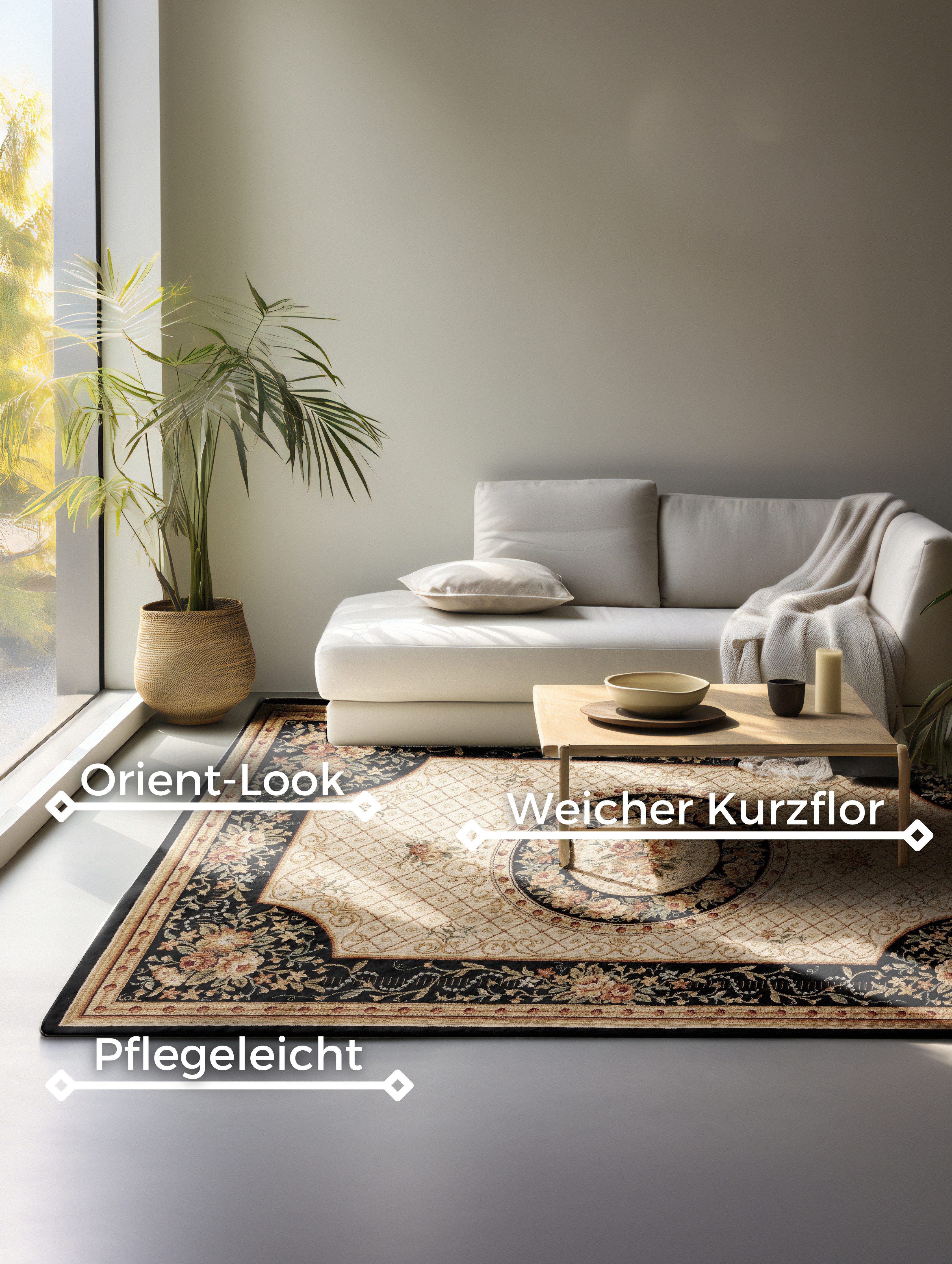 NORTHRUGS Vloerkleed Adraskan Orient look, loper, slijtvast, onderhoudsvriendelijk, robuust