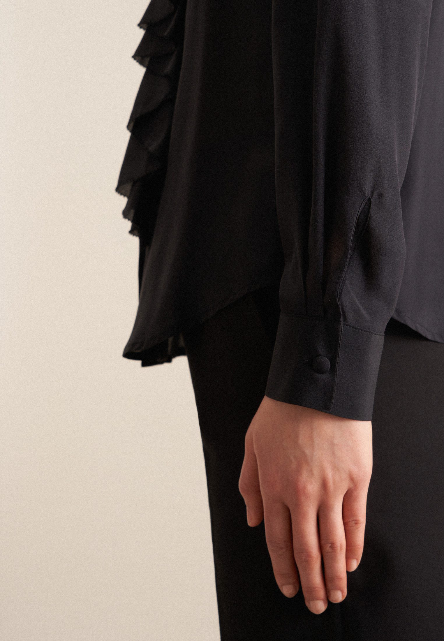 seidensticker Overhemdblouse Zwarte roos