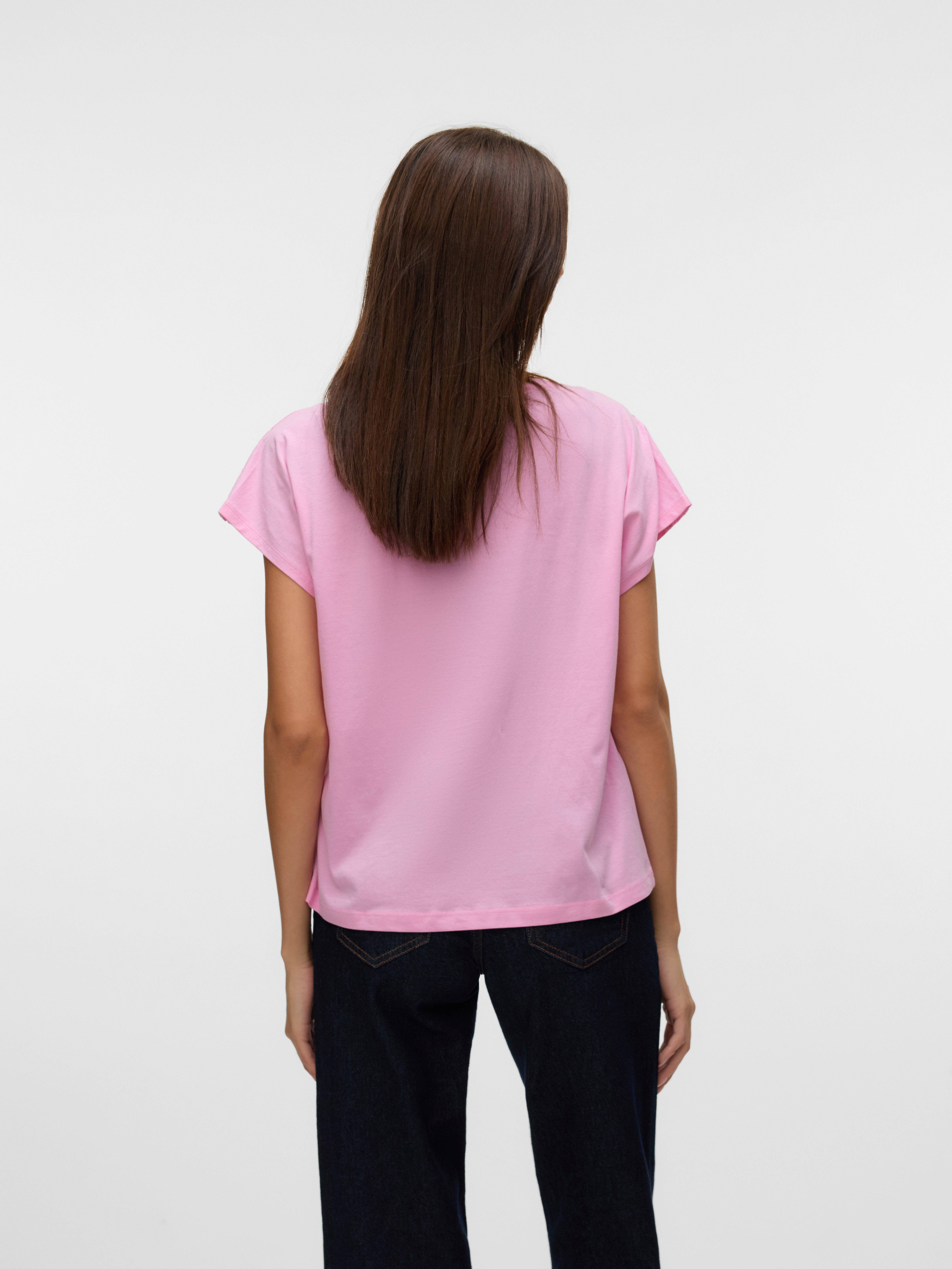 Vero Moda Shirt met korte mouwen VMEMMY SS LACE TAPE TOP JRS GA NOOS