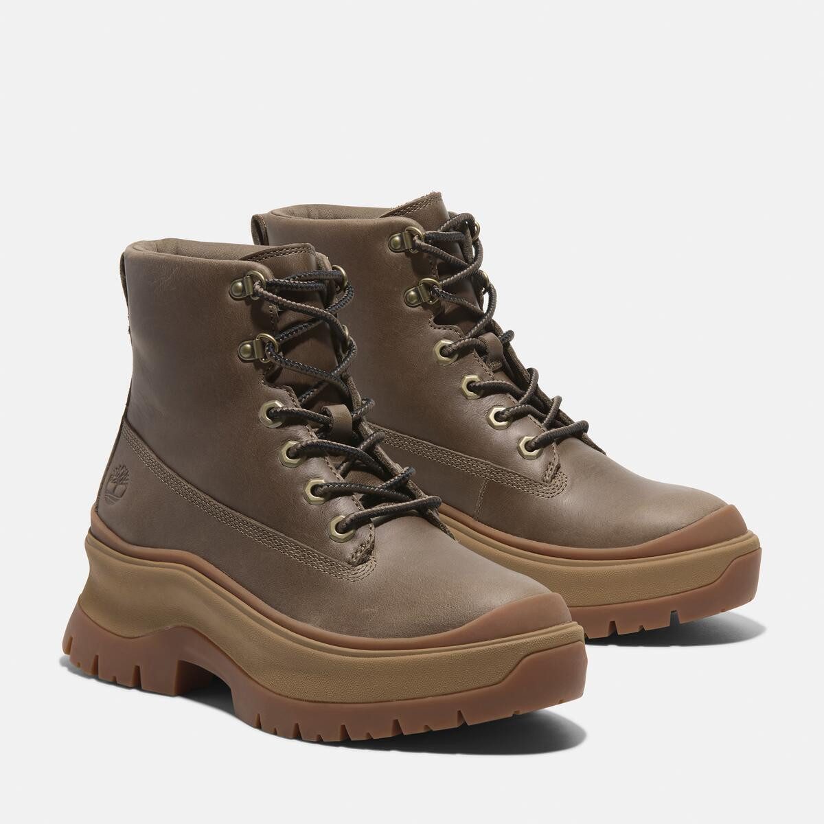 Timberland Veterlaarsjes ROXIE LANE MID LACE UP BOOT Winterschoenen, winterlaarzen, veterschoenen, winterlaarzen dames veterlaarsjes maat 40 EU bruin