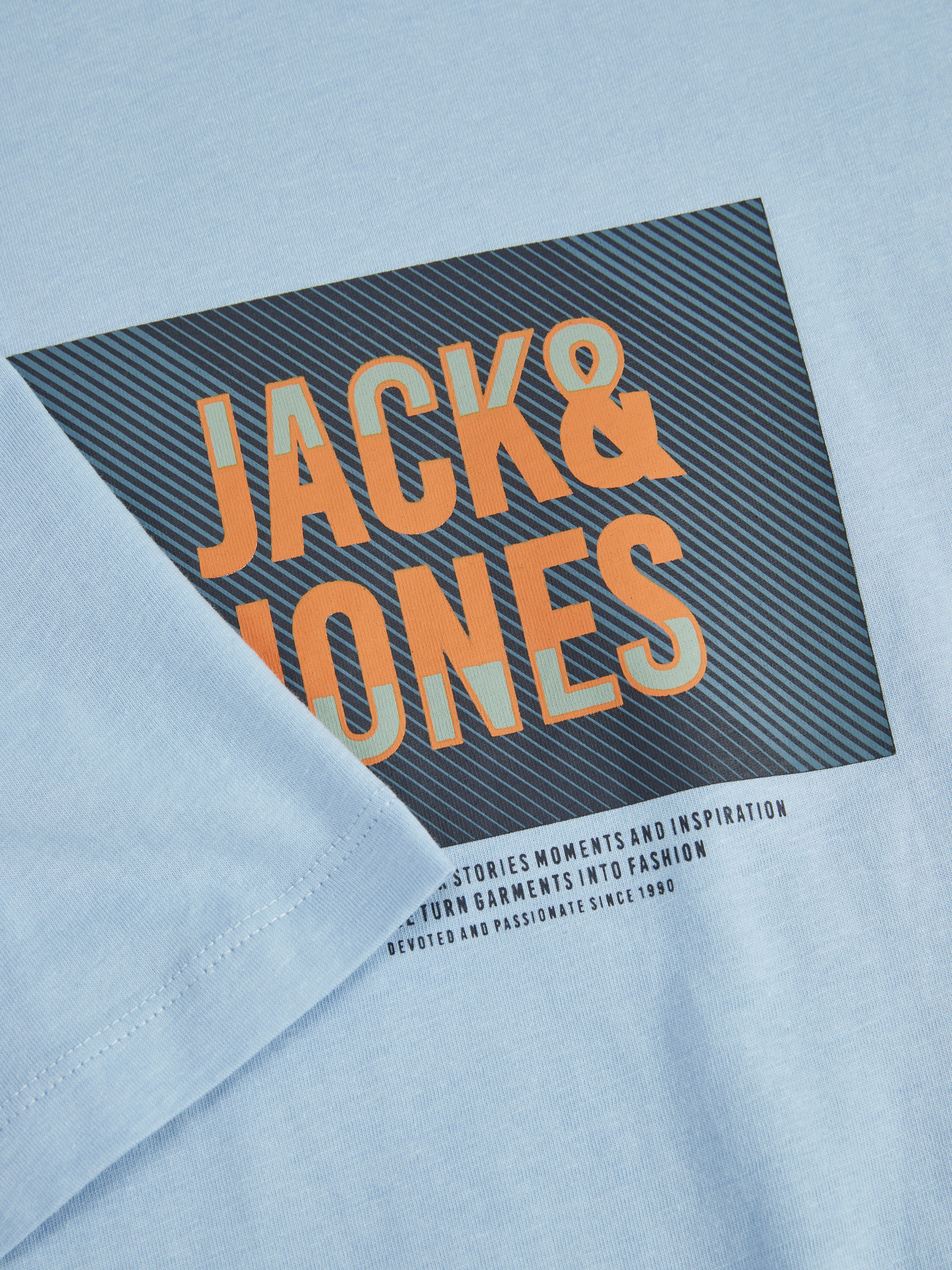 Jack & Jones Shirt met print JJHUDSON TEE SS CREW NECK