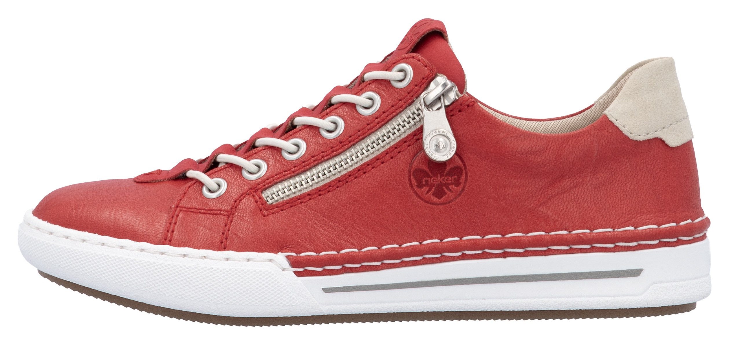 Rieker Slip-on sneakers , slippers, instapschoen, lage schoen, vrijetijdsschoen in smalle vorm