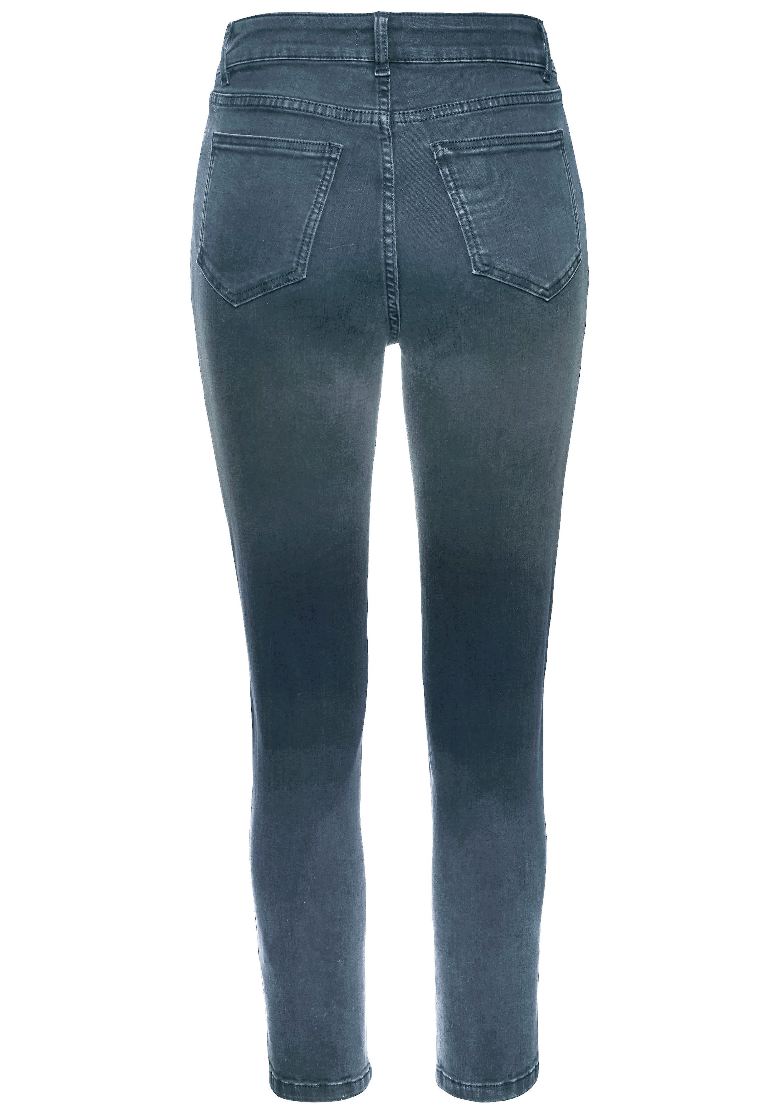 Buffalo 7/8 jeans met studs, skinny jeans, figuurvormend, modieus
