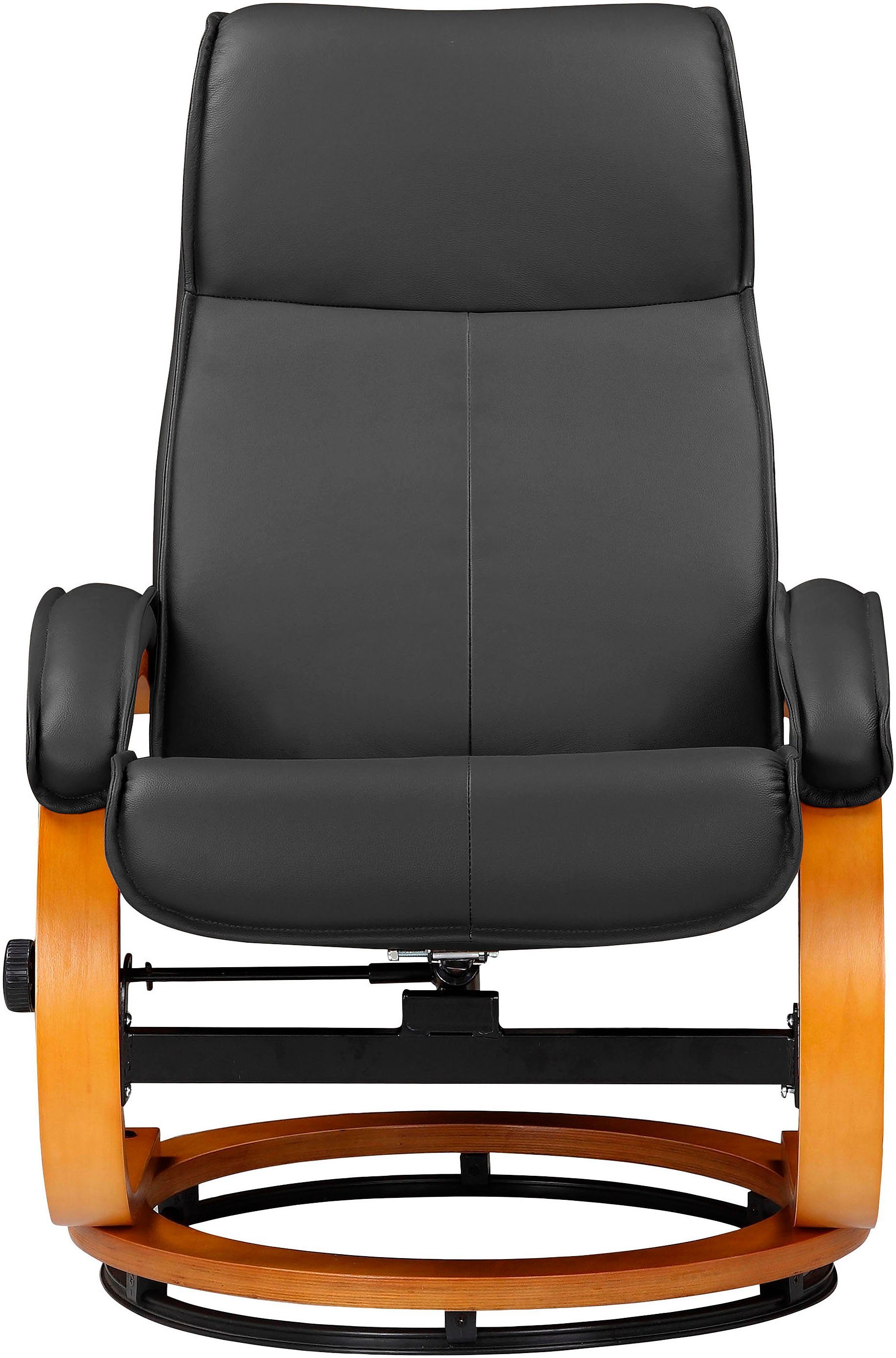 Home affaire Relaxfauteuil Paris, tv-stoel met poef en handmatige ligfunctie (set, 2 stuks)
