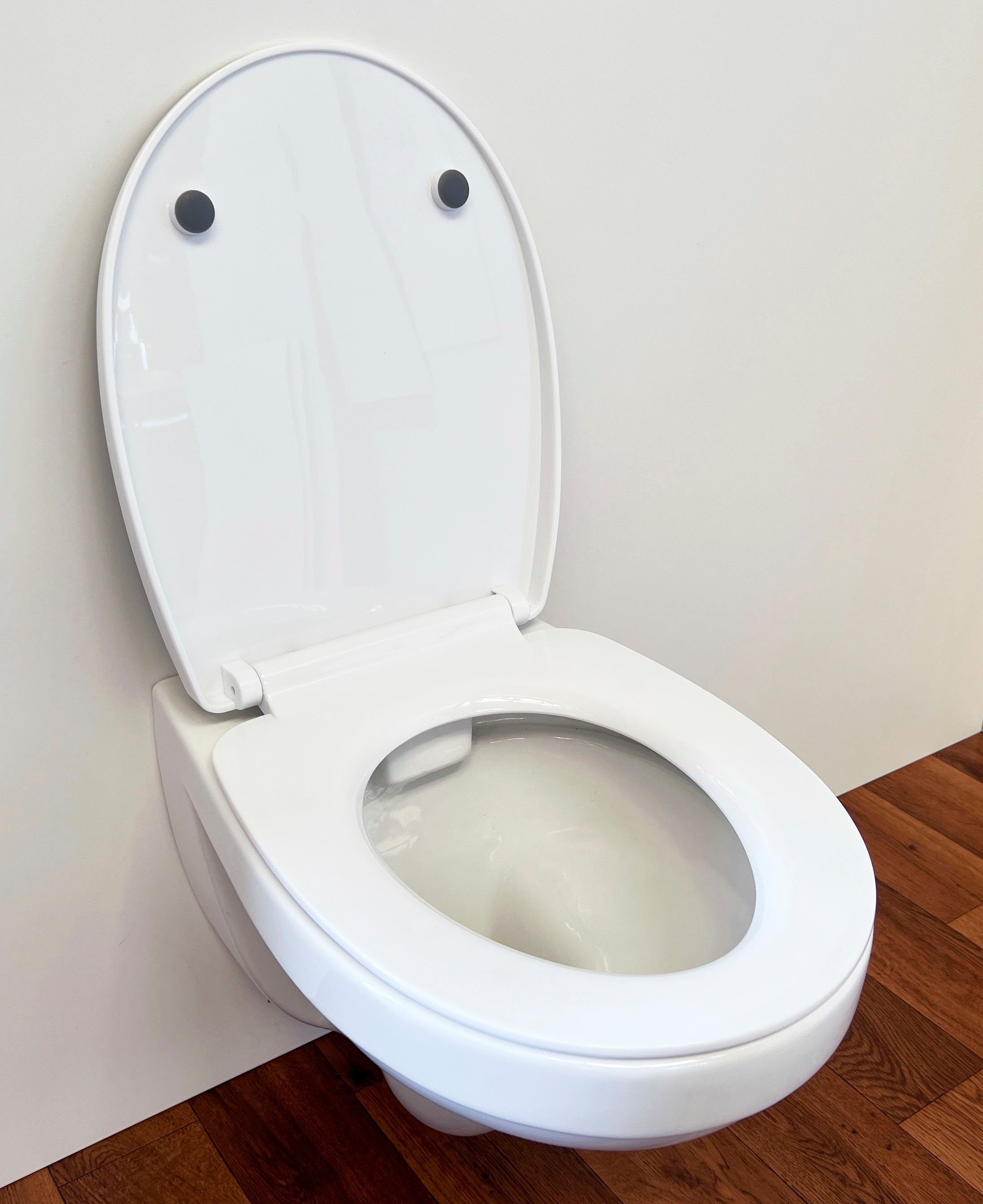 ADOB Toiletzitting Leisteen met soft-closemechanisme, voor het schoonmaken afneembaar