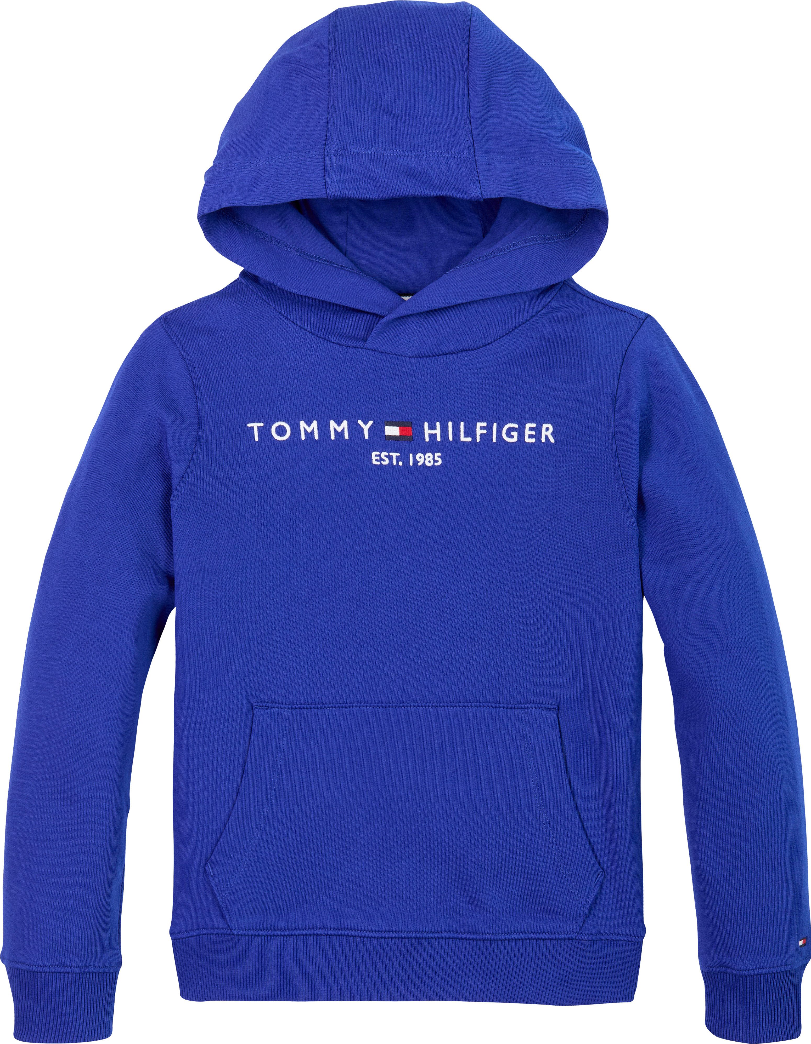 Tommy Hilfiger Hoodie U ESSENTIAL HOODIE met logo-borduurwerk en tekst